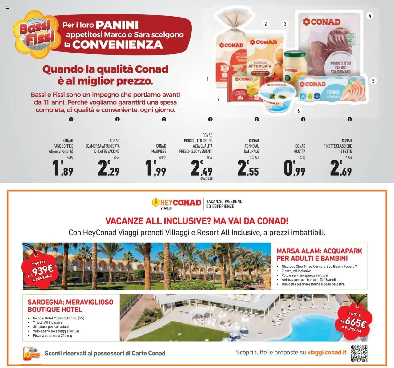 Volantino Conad del 15.07.2025 | Pagina: 13 | Prodotti: Prosciutto, Piscina, Tonno, Ricotta