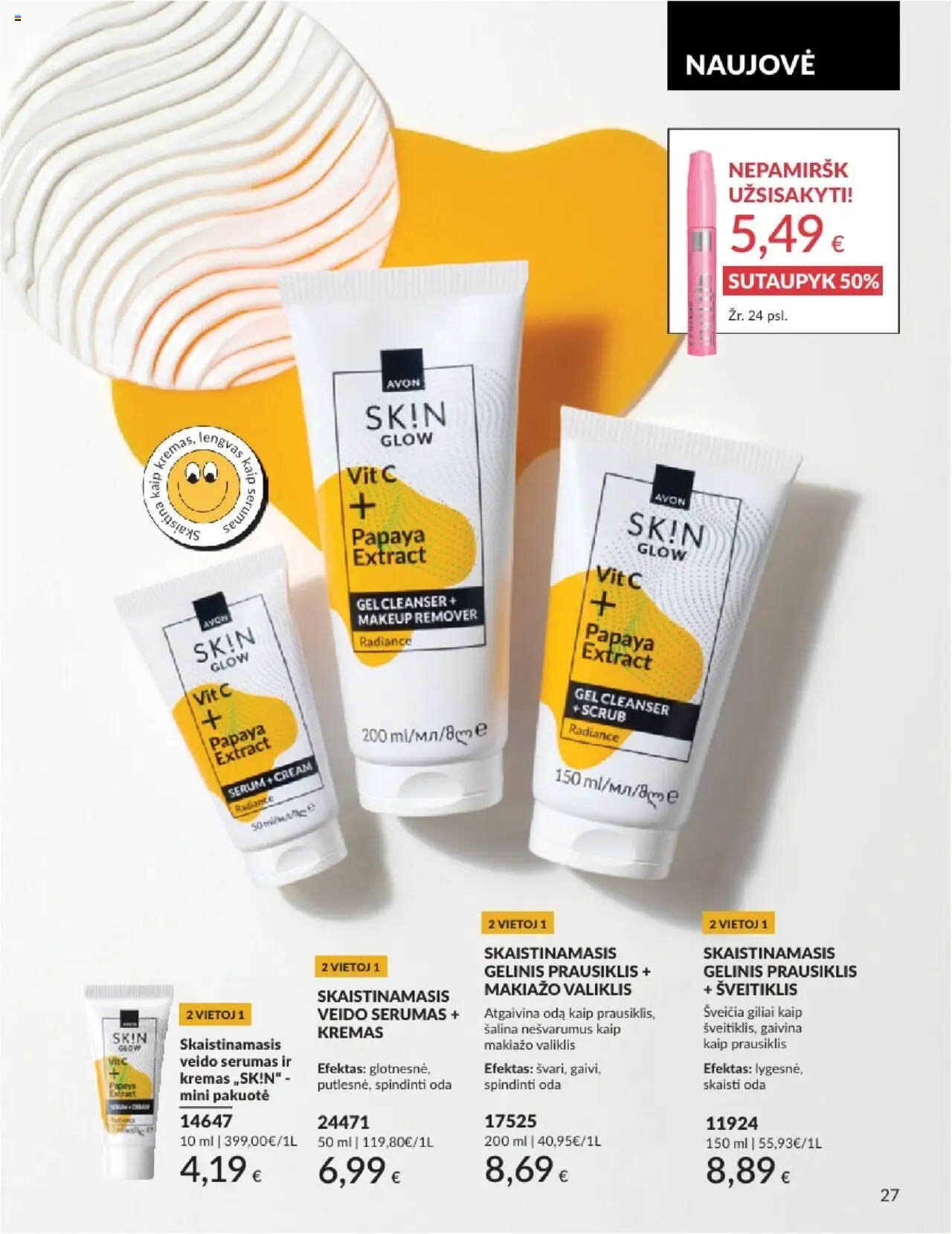 AVON - Leidinys│galioja nuo 01.08.2025 | Puslapis: 27 | Prekių: Kremas, Šveitiklis, Prausiklis