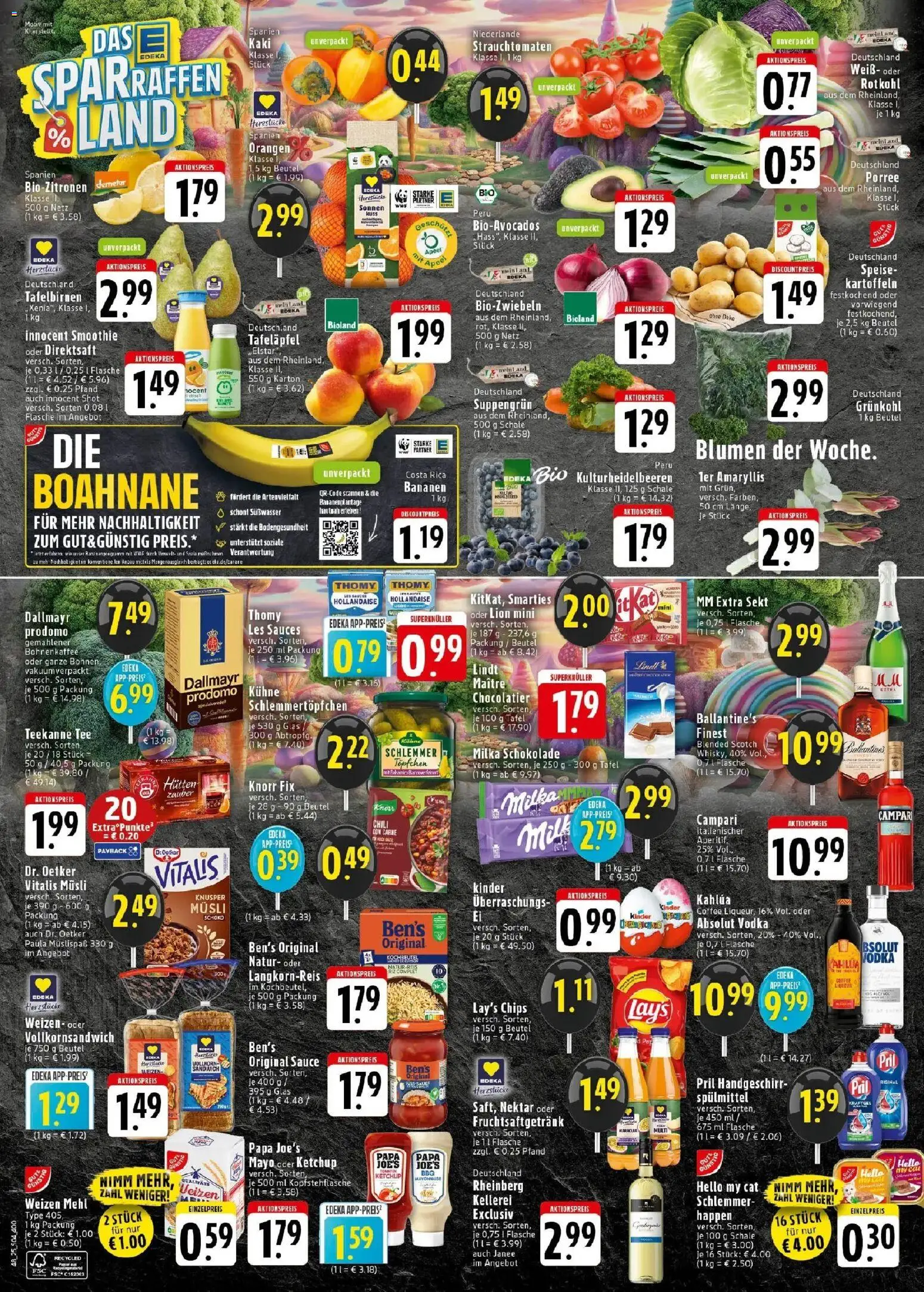 Edeka prospekt Bad Honnef	 – gültig ab 23.11.2025 | Seite: 4 | Produkte: Knorr fix, Blumen, Bananen, Chips