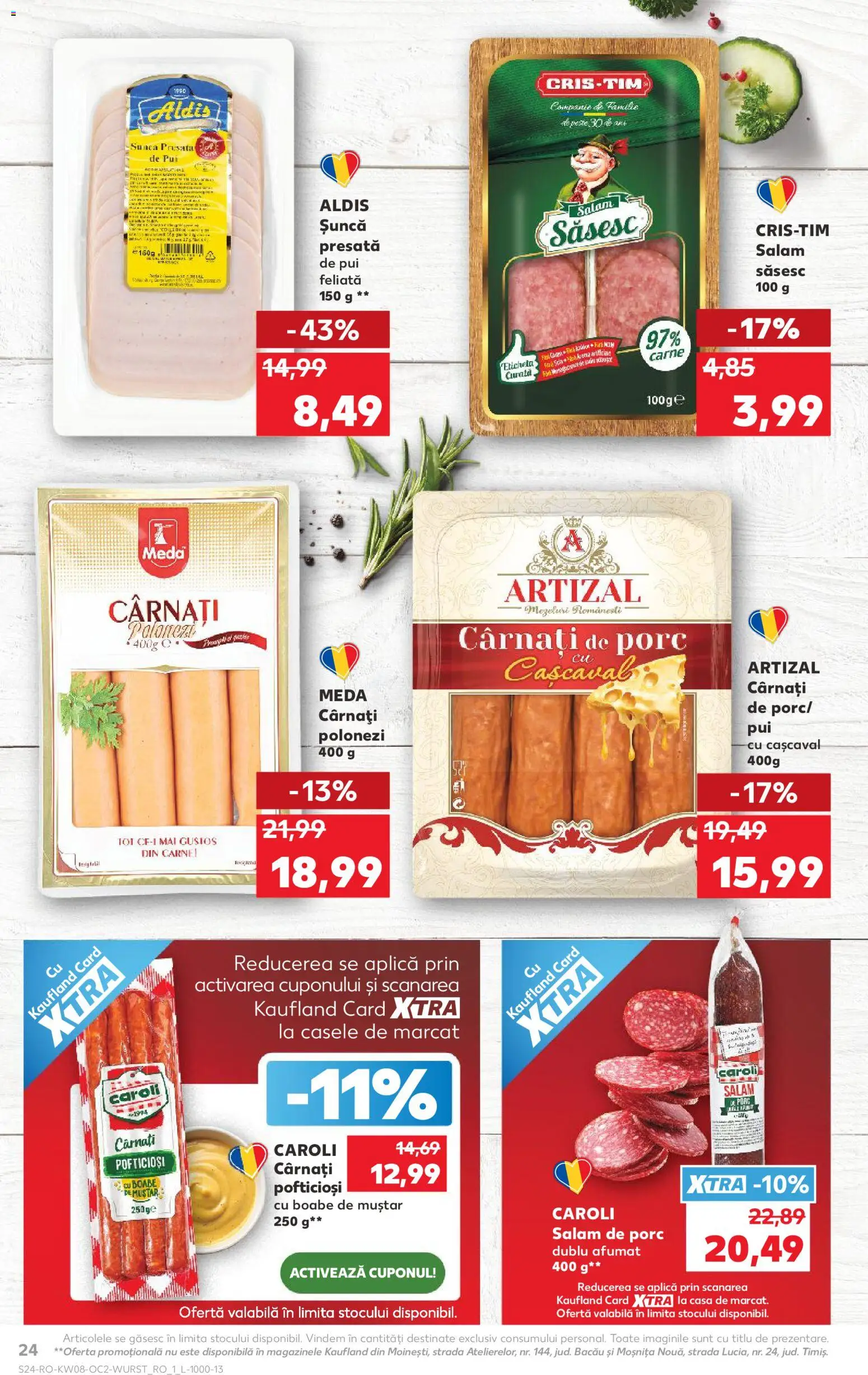 Kaufland RO akciós ujság - amely érvényes a következő dátumtól: 18.02.2026 | Oldal: 24