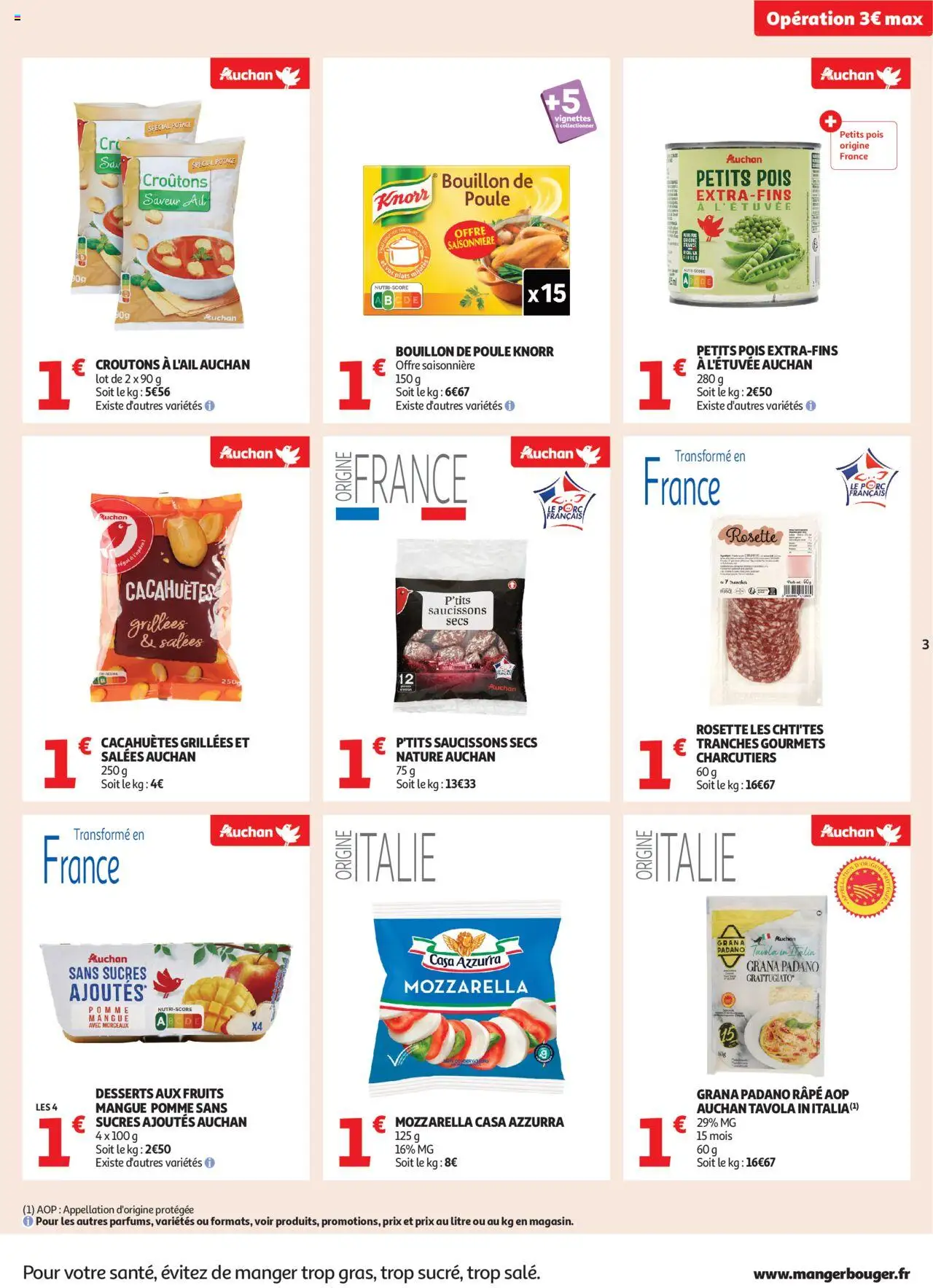  | Page: 3 | Produits: Pomme, Ail, Pois, Porc