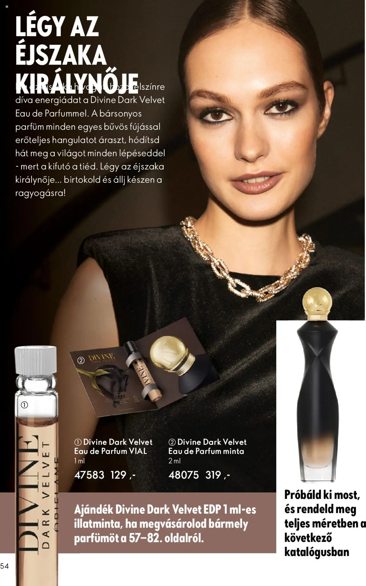 Oriflame akciós ujság - amely érvényes a következő dátumtól: 01.10.2025 | Oldal: 54 | Termékek: Parfüm