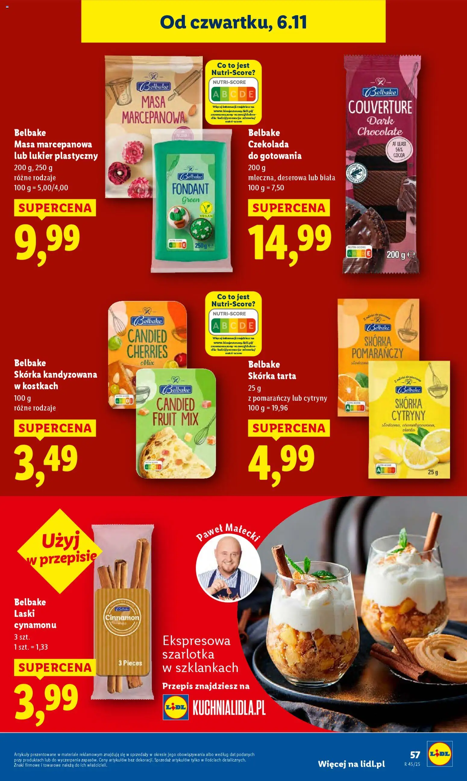 Lidl Gazetka od 06.11.2025 | Strona: 63 | Produkty: Masa marcepanowa, Cytryny, Czekolada