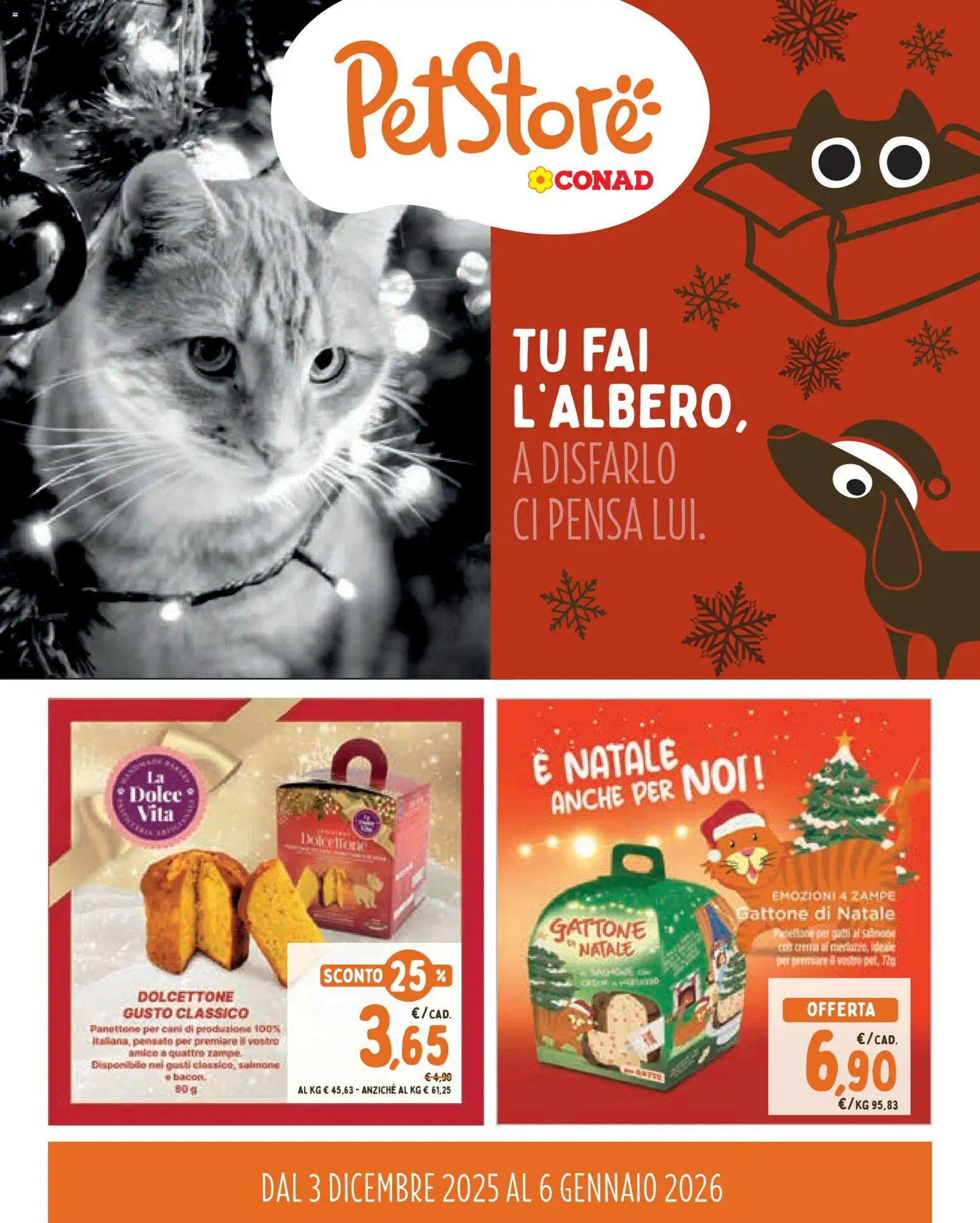 Volantino Conad del 03.12.2025 | Pagina: 1 | Prodotti: Crema, Salmone, Panettone