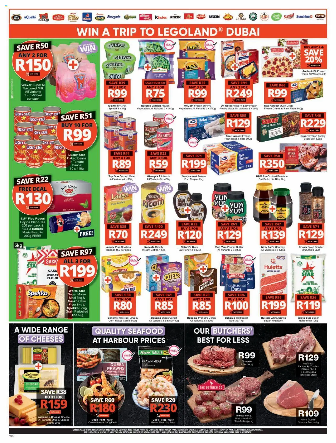 New Checkers catalogue – valid from 22.09.2025 | Page: 2 | Products: Corned meat, PC, Pork, Flakes
