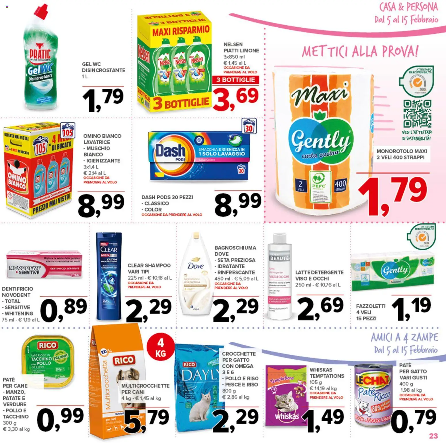 Volantino Todis del 05.02.2026 | Pagina: 23 | Prodotti: Riso, Tacchino, Limone, Lavatrice