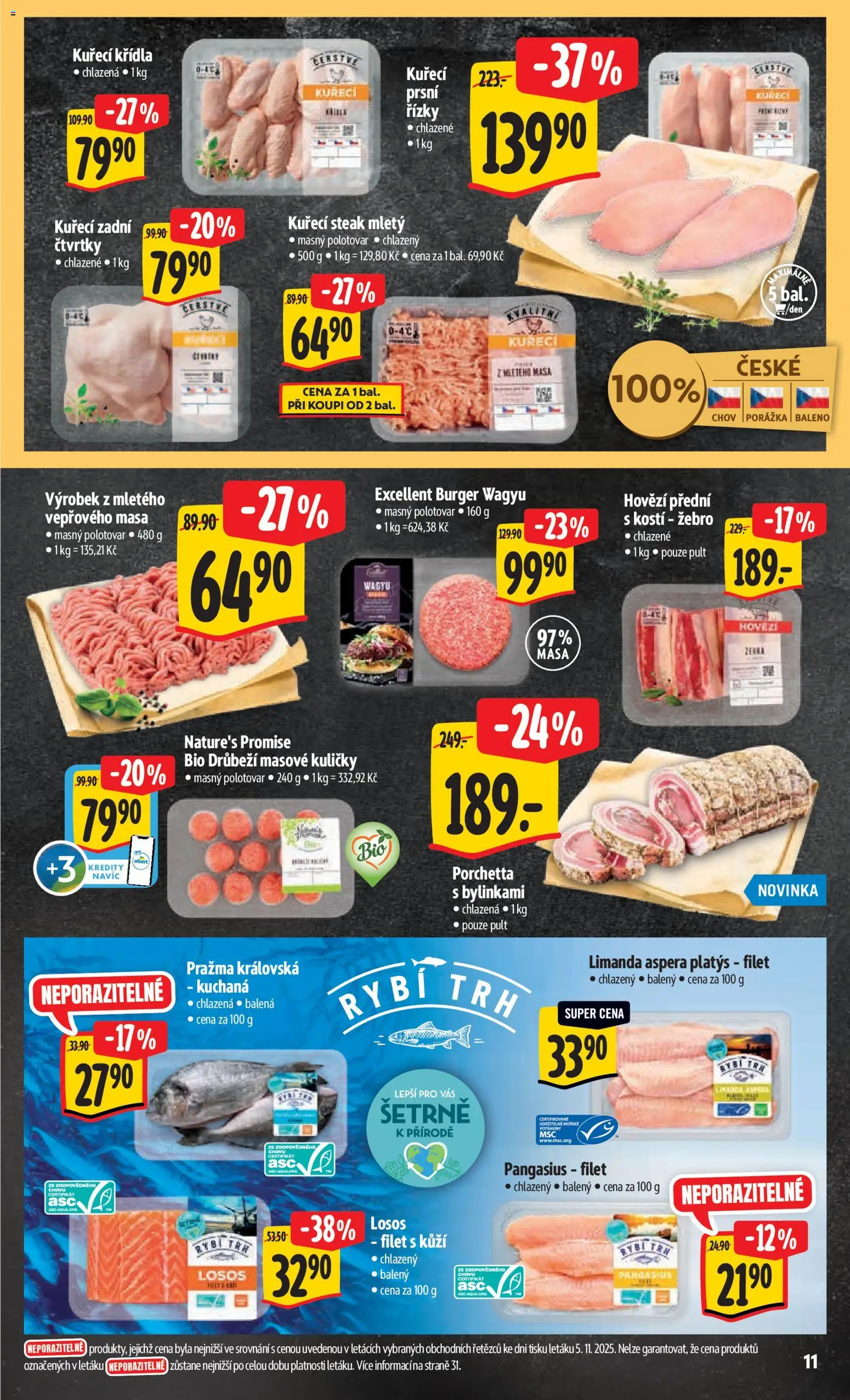 Albert Black Friday od 12.11.2025 | Strana: 20 | Produkty: Burger, Hovězí, Steak, Potraviny