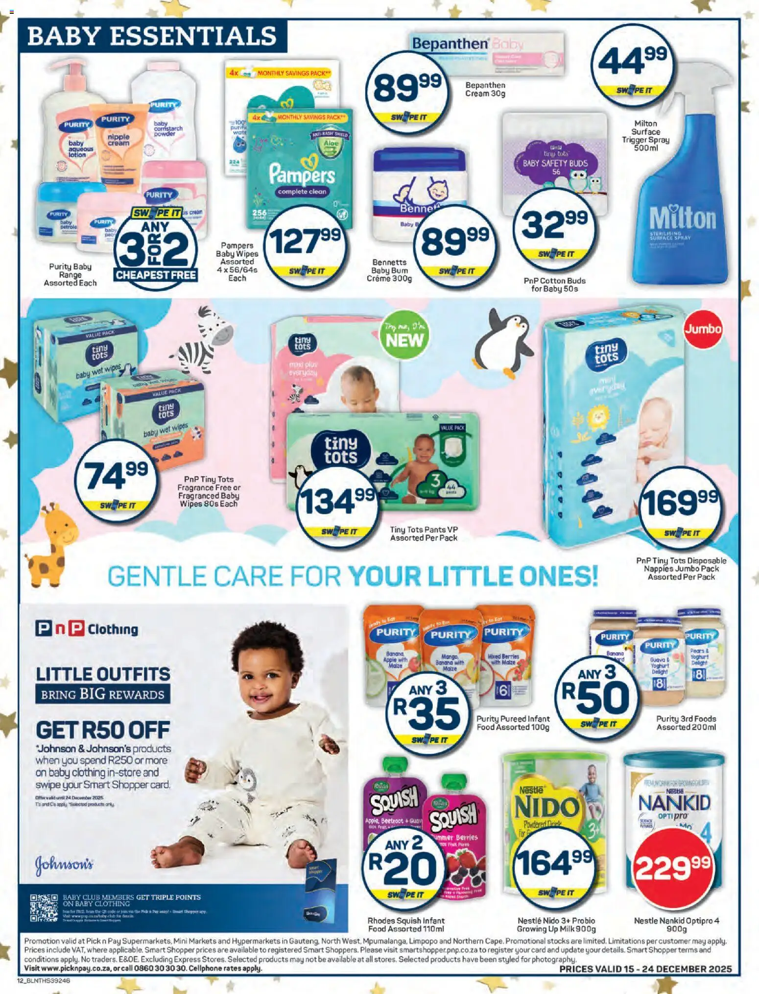 New Pick n Pay catalogue – valid from 15.12.2025 | Page: 12 | Products: Pants, Cream, Fruit, Nappies