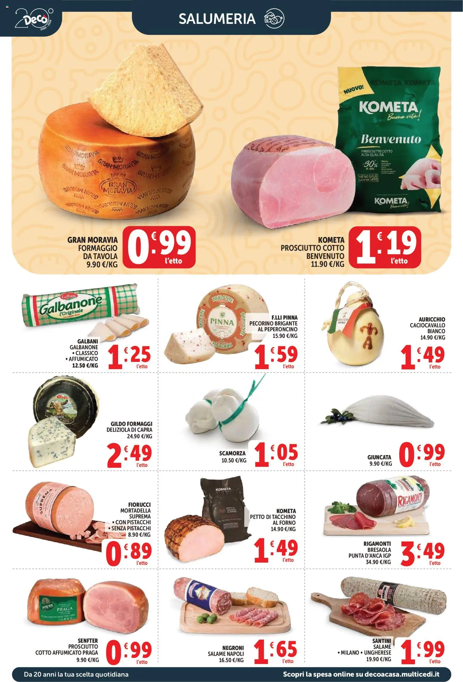 Volantino Decò del 09.04.2026 | Pagina: 4 | Prodotti: Prosciutto Cotto, Peperoncino, Mortadella, Pecorino