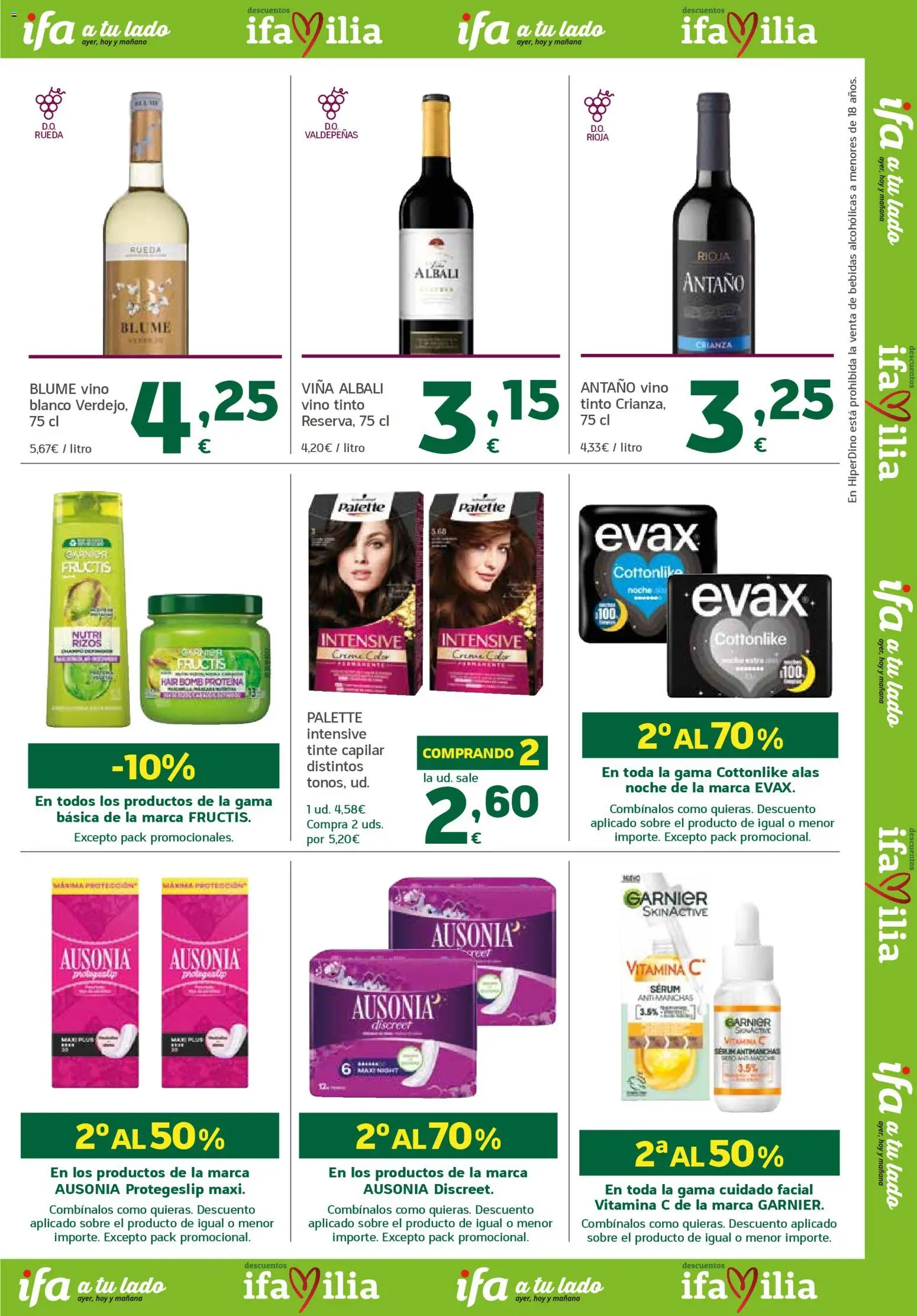 HiperDino folleto │ válido desde el 23.04.2026 | Página: 25 | Productos: Tinte, Sérum, Vino