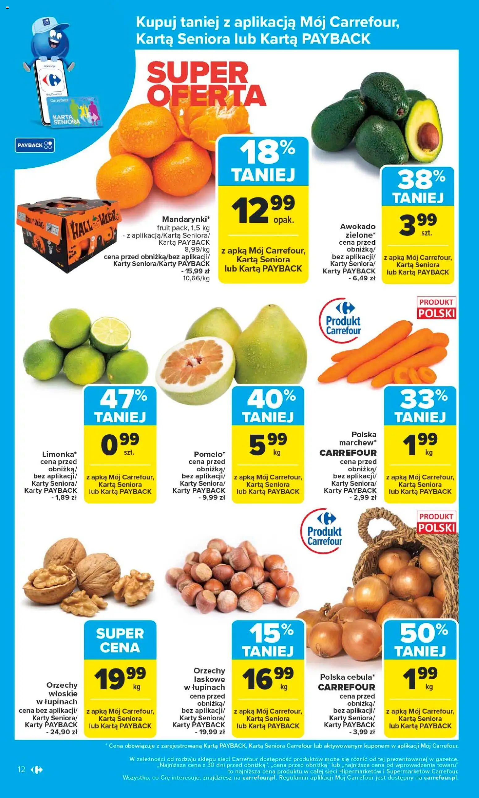 Carrefour Gazetka - Poznań Zmieniliśmy się dla Ciebie od 27.10.2025 | Strona: 14 | Produkty: Karta, Orzechy laskowe, Orzechy, Awokado