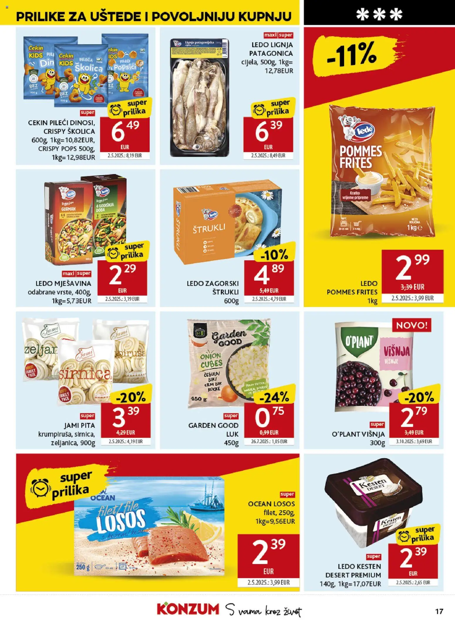 Konzum HR akciós ujság - amely érvényes a következő dátumtól: 14.01.2026 | Oldal: 17 | Termékek: Pita