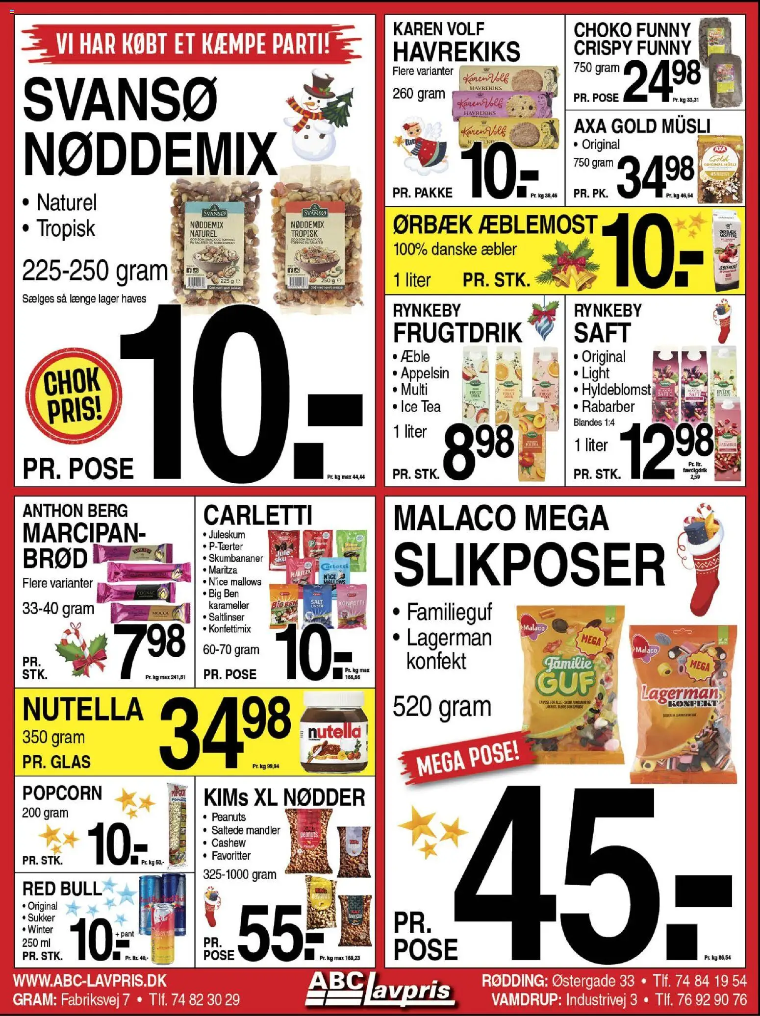 Abc Lavpris tilbudsavis – gyldig fra 03.12.2025 | Side: 7 | Produkter: Mandler, Salt, Müsli, Nutella
