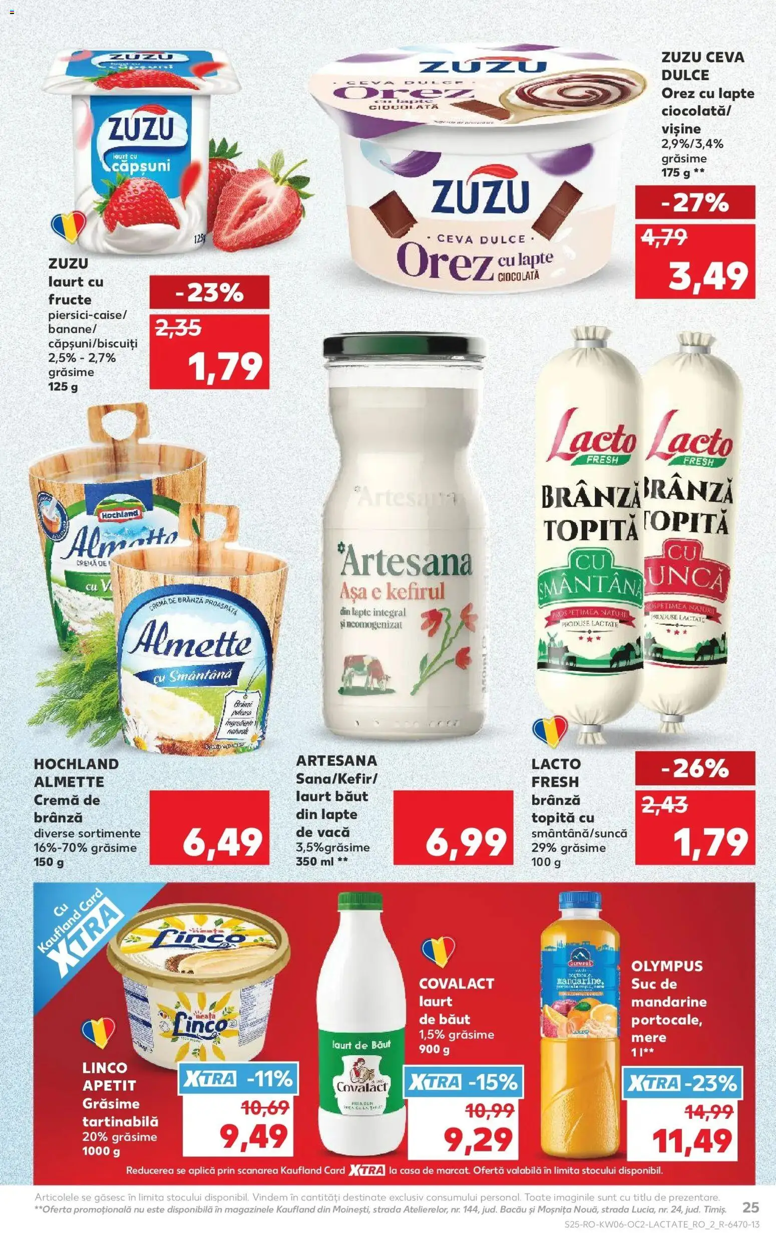 Noul catalog Kaufland – valabil de la 04.02.2026 | Pagină: 25 | Produse: Brânză, Suc, Mere, Orez