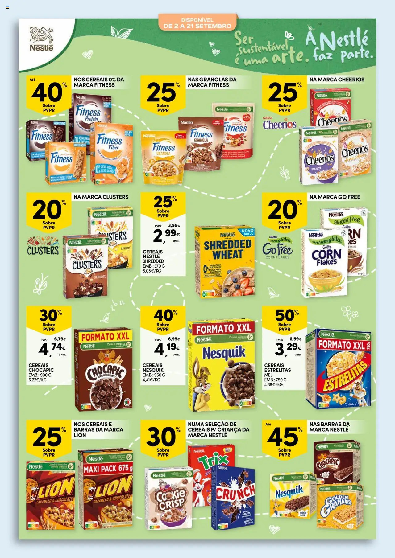 Continente - Regresso às Aulas: Regressamos com tudo │ válido de 12.08.2025 | Página: 54 | Produtos: Aveia, Granola, Nestlé, Cereais