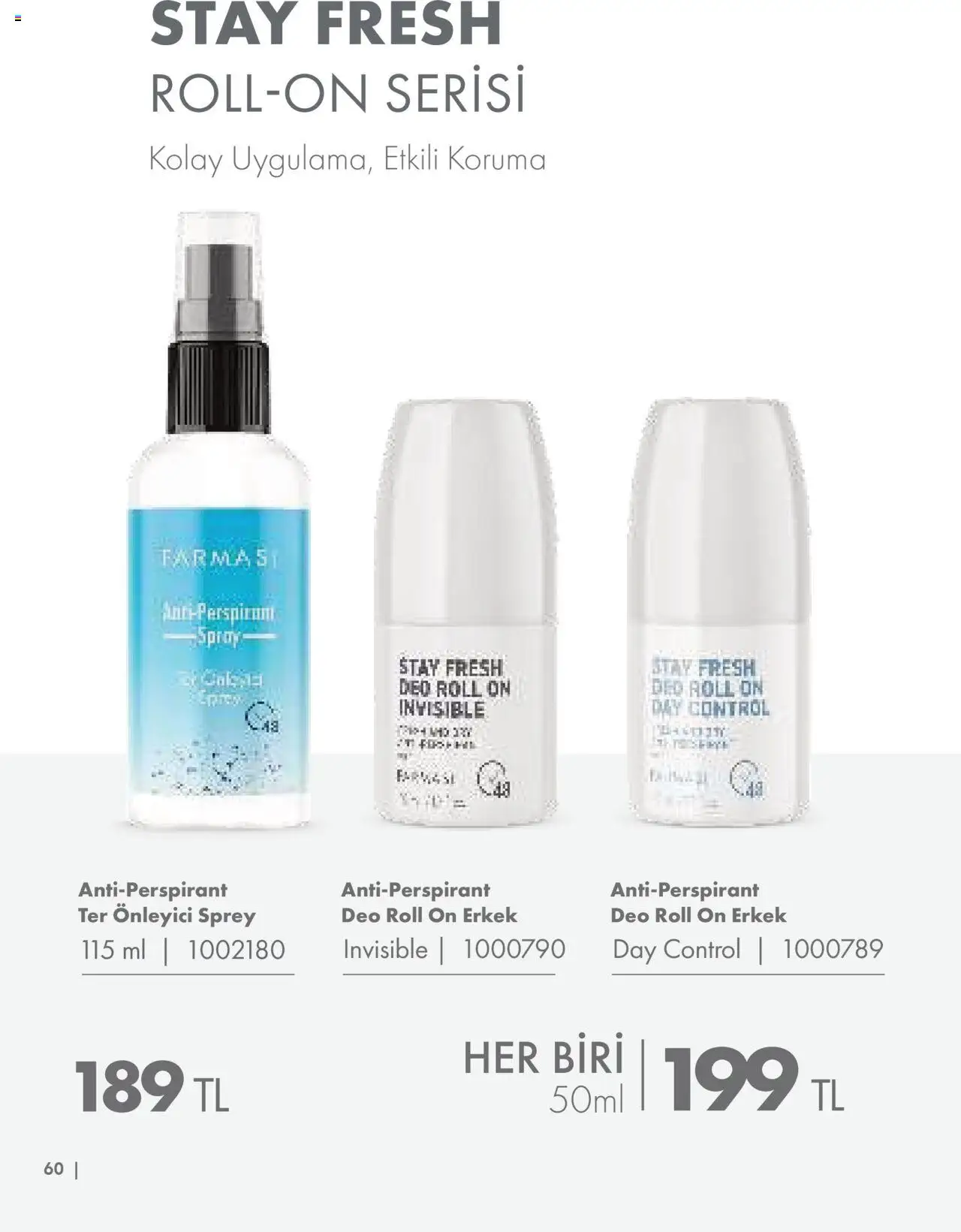 Farmasi Katalog - 01.06.2025 tarihinden itibaren geçerlidir | Sayfa: 60 | Ürünler: Antiperspirant
