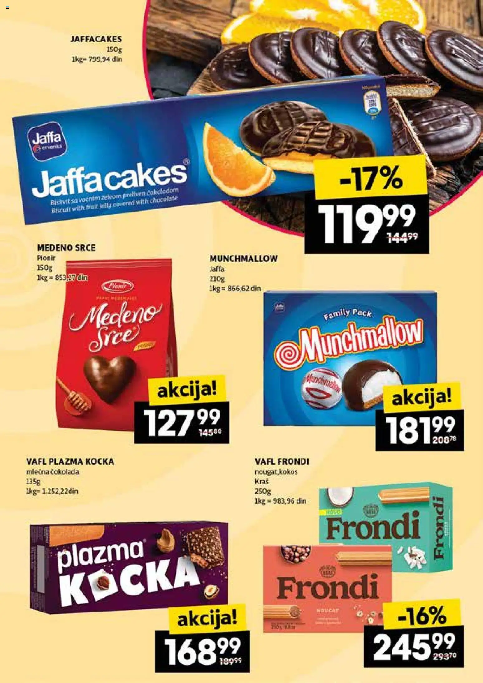 Idea katalog - važi od 15.01.2026 | Strana: 23 | Proizvode: Munchmallow, Plazma, Čokolada, Mlečna čokolada