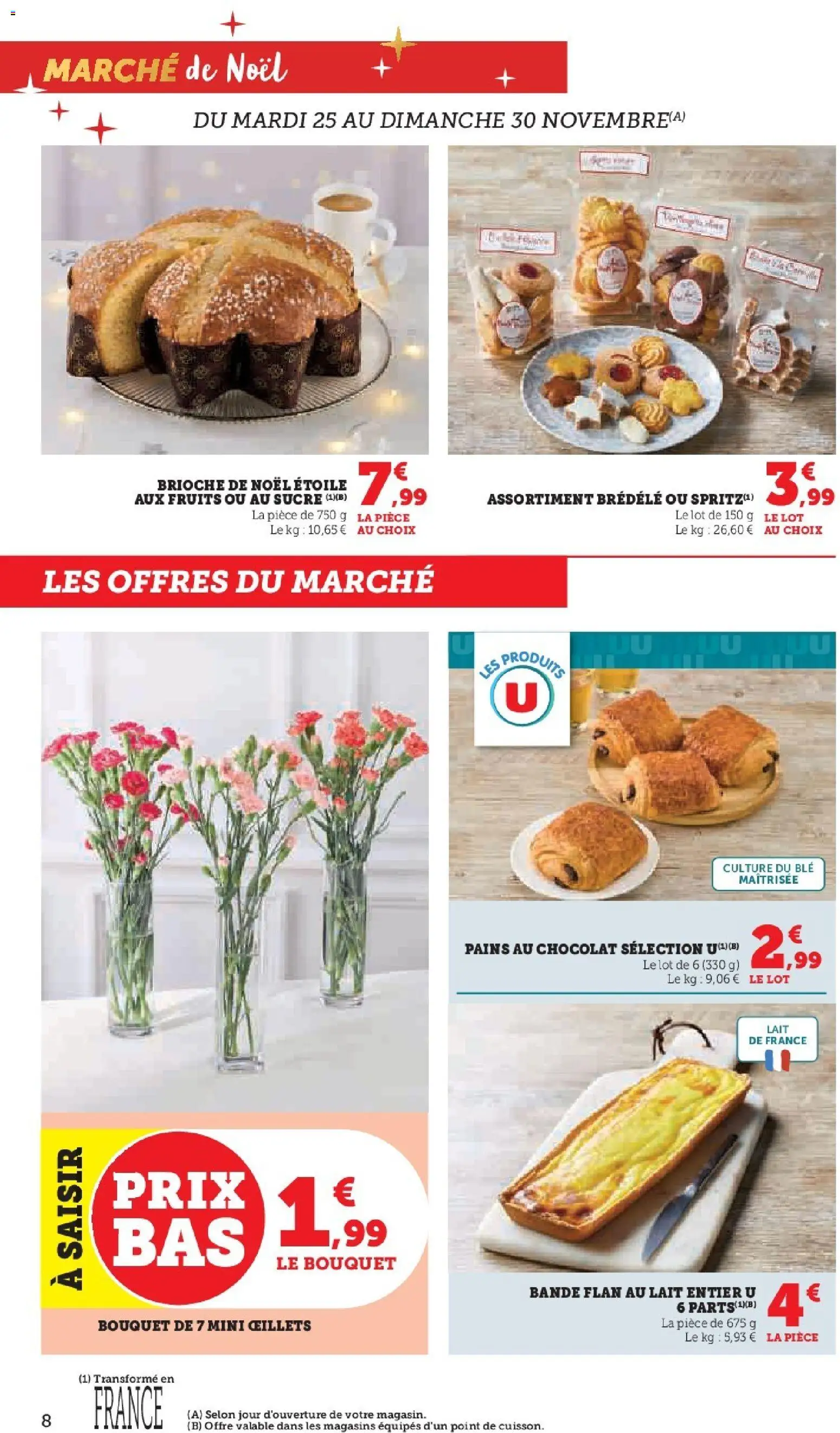 {H1} | Page: 8 | Produits: Lait entier, Sucre, Lait, Chocolat