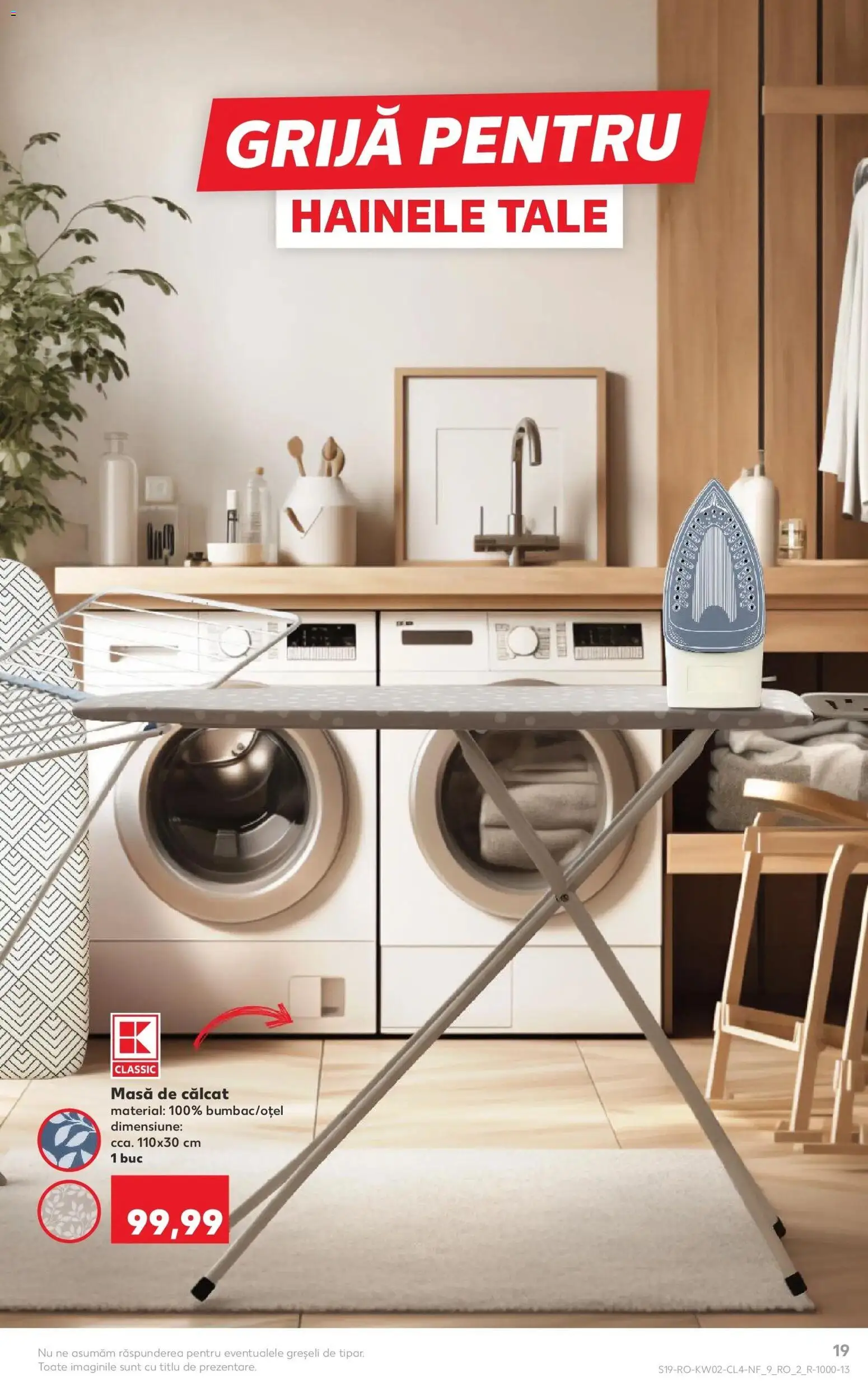Noul catalog Kaufland – valabil de la 07.01.2026 | Pagină: 19 | Produse: Masă, Masă de călcat