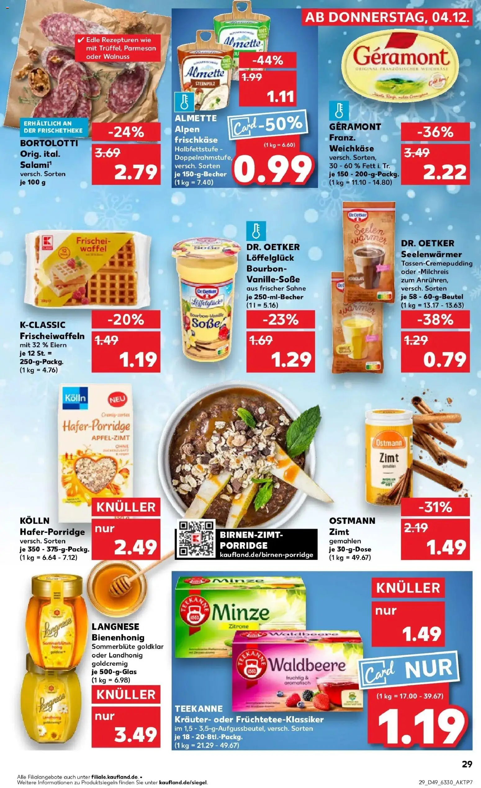 Kaufland prospekt Hildesheim	 – gültig ab 08.12.2025 | Seite: 29 | Produkte: Almette, Kolln, Bourbon, Sahne