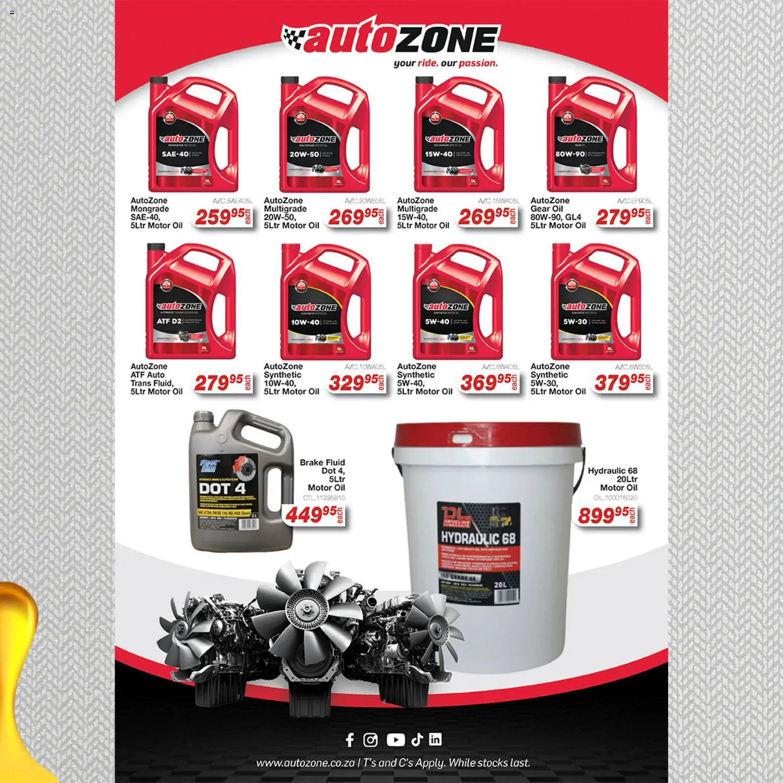 New AutoZone catalogue – valid from 26.12.2025 | Page: 3 | Products: Oil