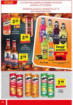 Pogląd oferty "Gram Market Gazetka" - ważna od 05.11.2025 | Strona: 12 | Produkty: Chipsy, Chipsy pringles, Harnaś, Pringles