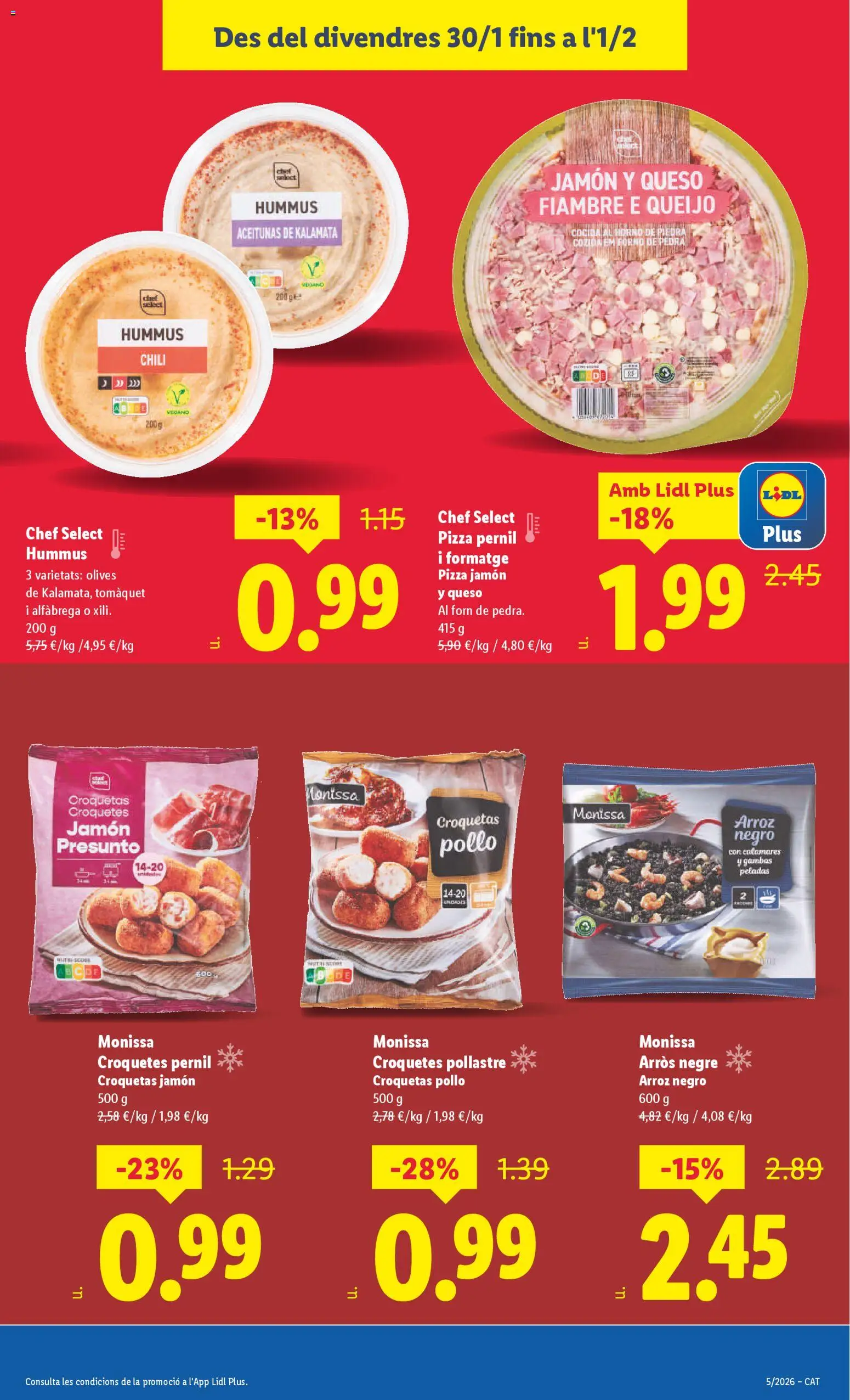 Lidl folleto │ válido desde el 26.01.2026 | Página: 31 | Productos: Queso, Jamón, Horno, Croquetas