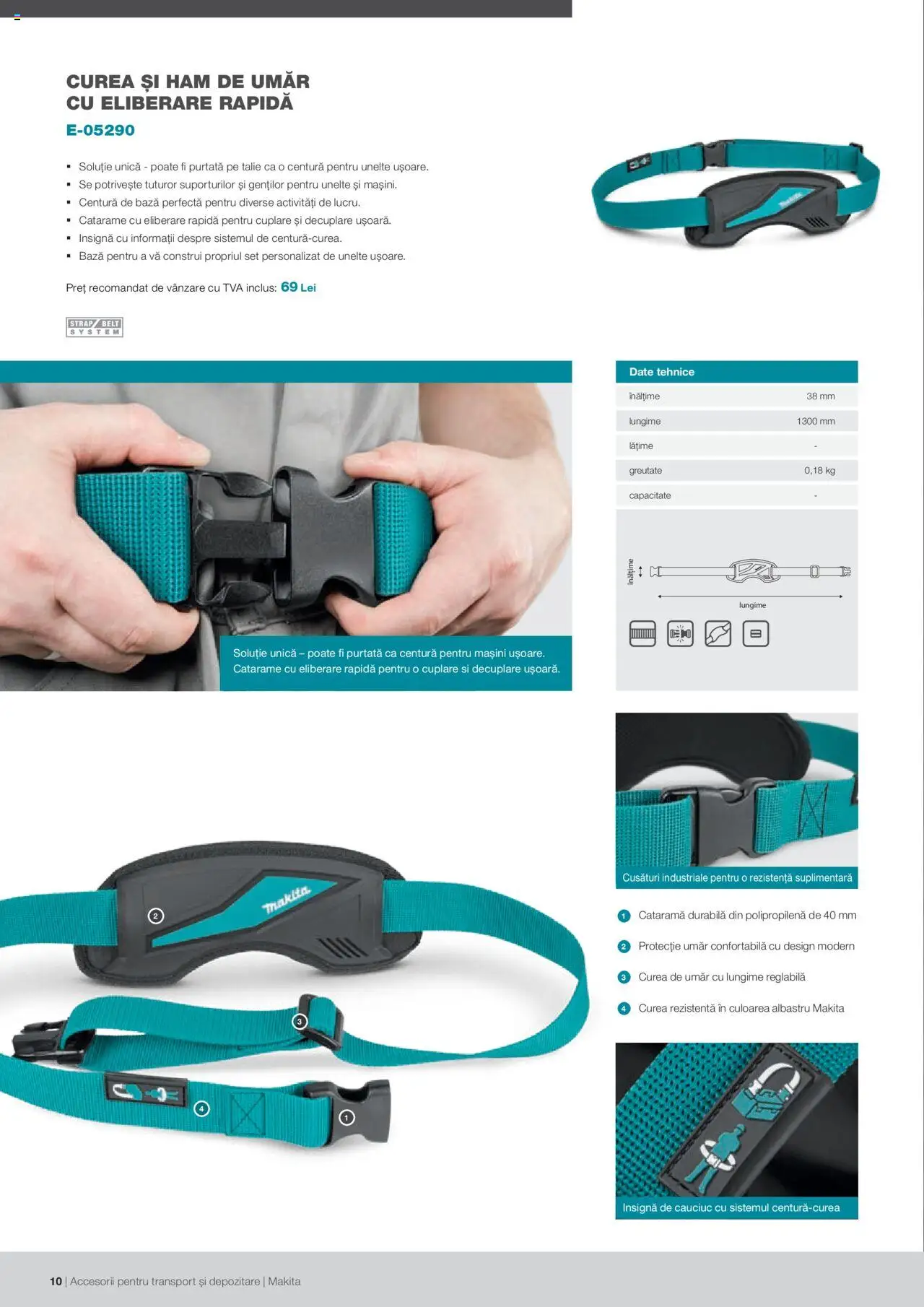 Makita catalog - Accesorii pentru transport si depozitare   – valabil de la 06.09.2021 | Pagină: 10