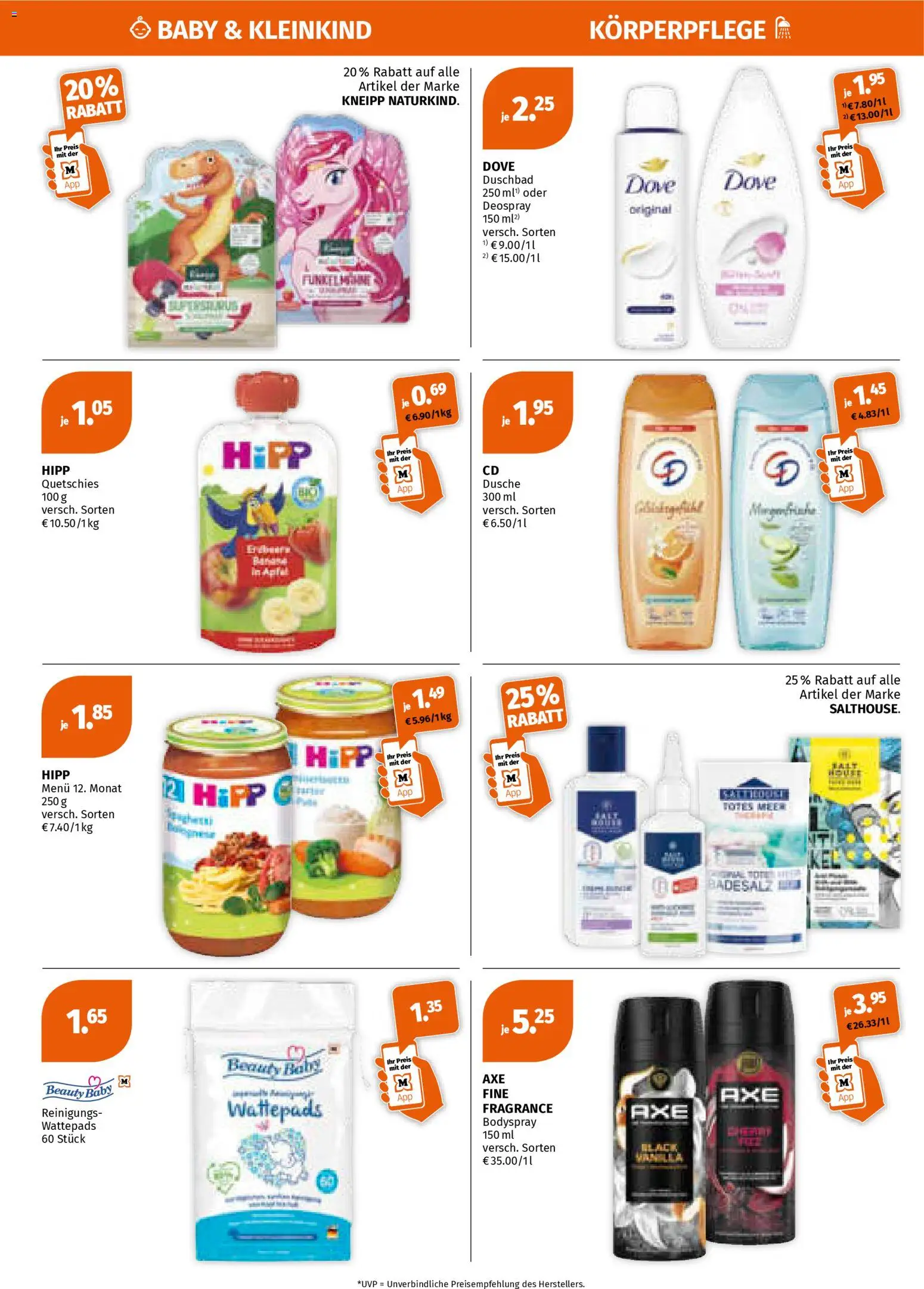 Müller Prospekt 	 – gültig ab 23.02.2026 | Seite: 6 | Produkte: Wattepads, Dusche, Äpfel, Shower Gel