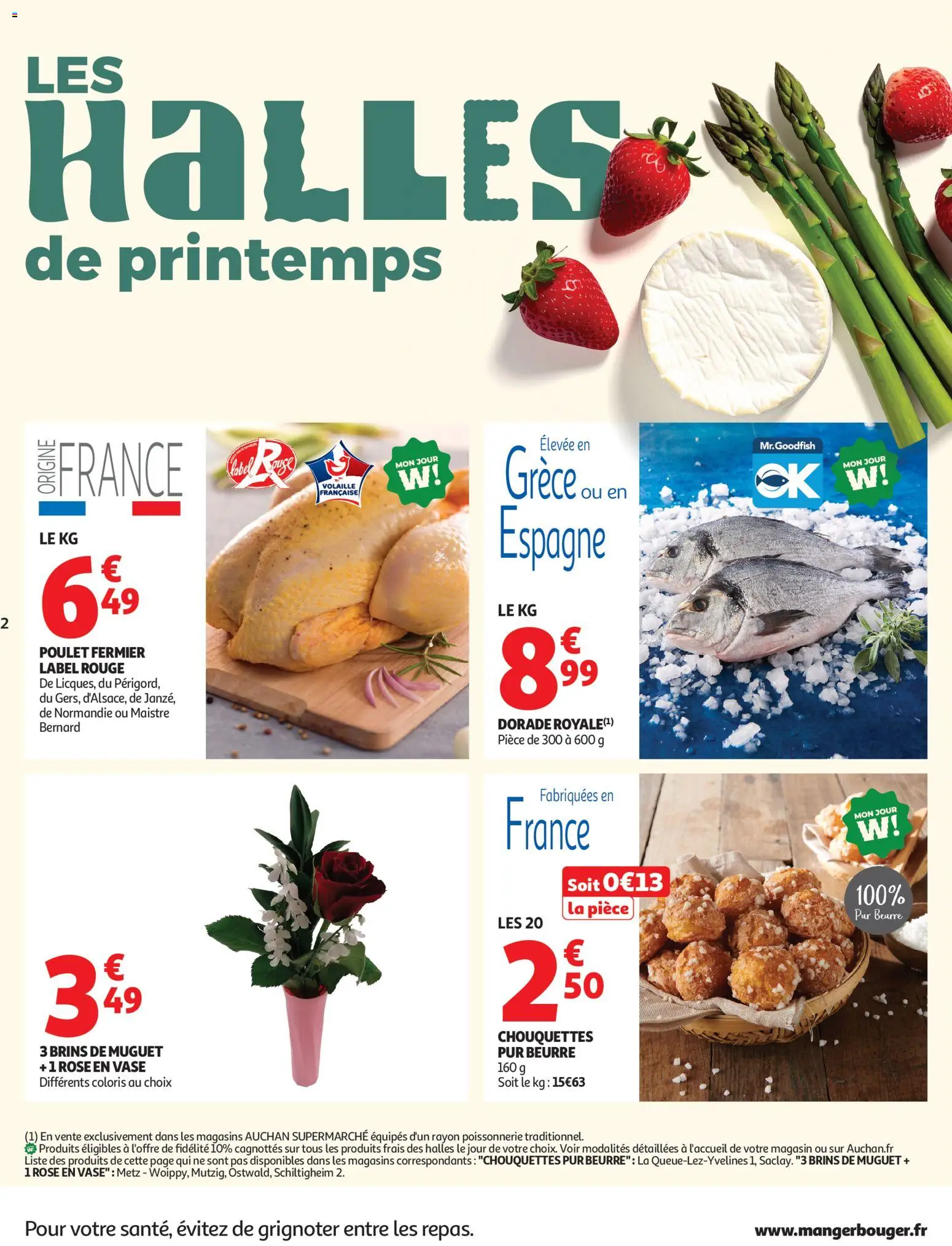 {H1} | Page: 2 | Produits: Poissonnerie, Vase, Beurre, Muguet