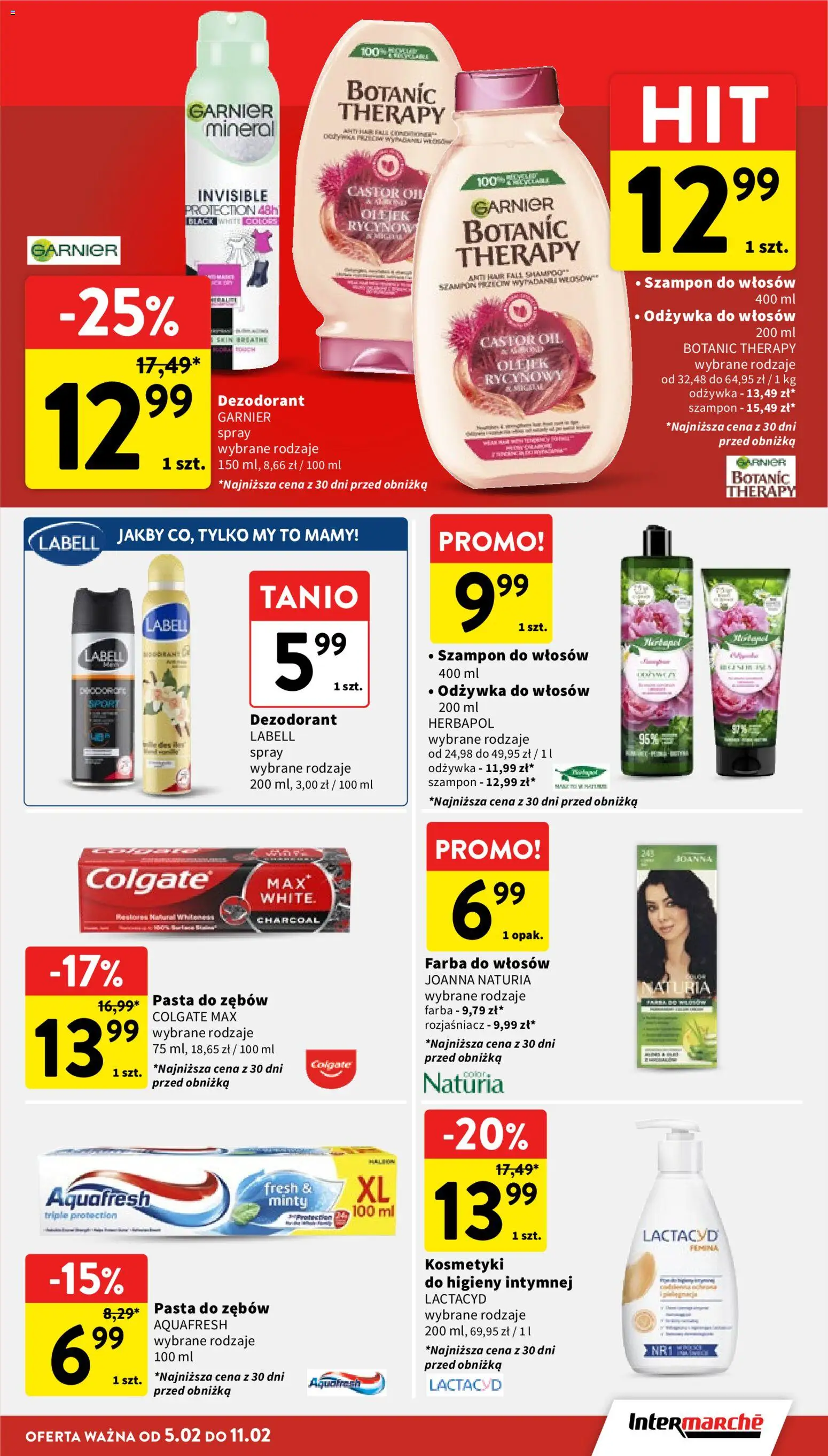 Intermarche Gazetka od 05.02.2026 | Strona: 37 | Produkty: Farba do włosów, Szampon, Odżywka, Dezodorant
