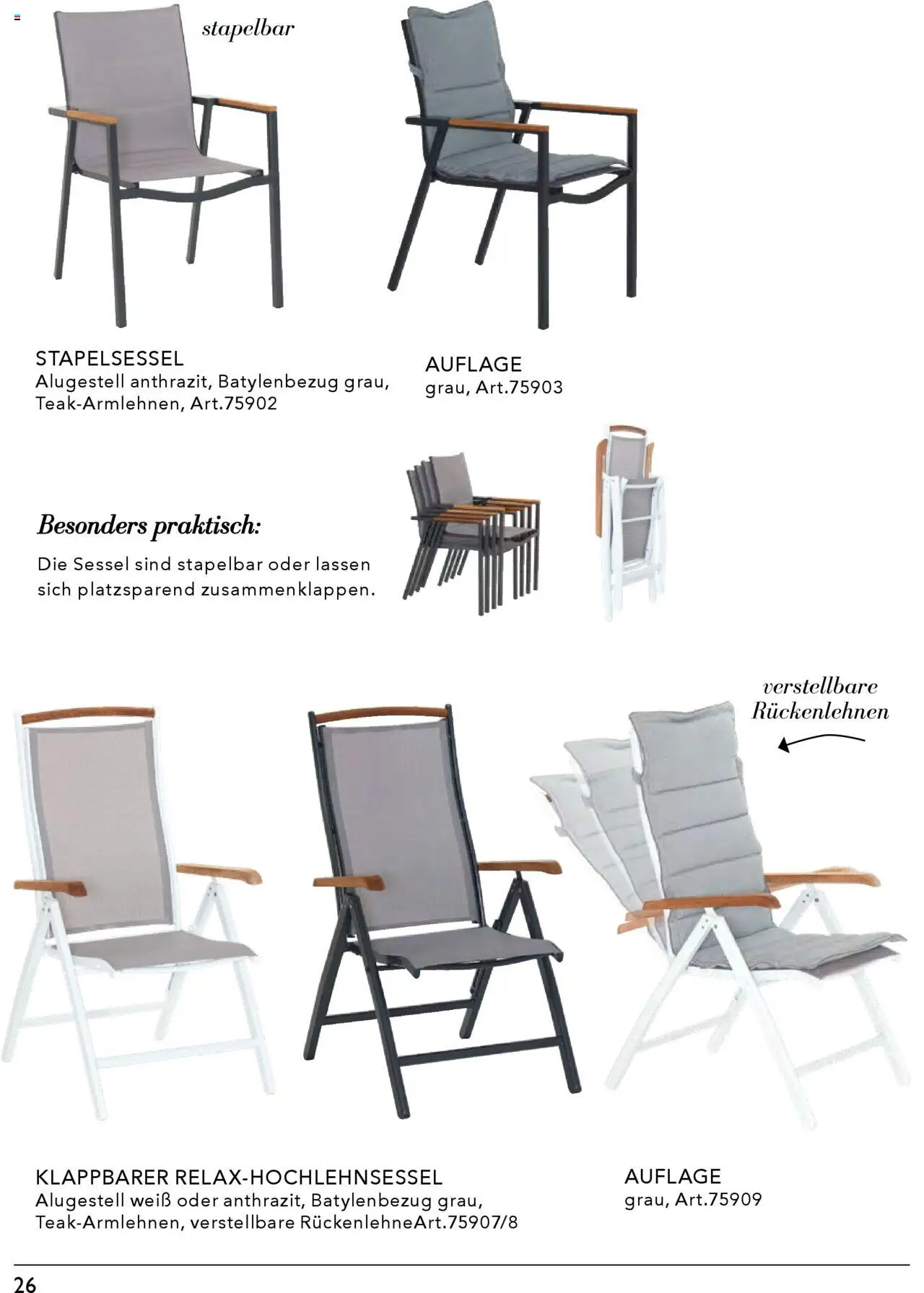 Rahaus Prospekt Gartenmöbel – gültig ab 07.04.2025 | Seite: 26 | Produkte: Sessel