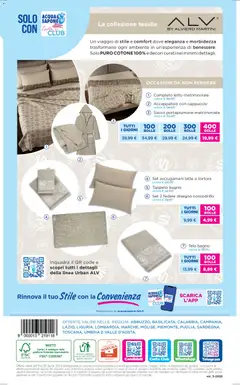 Anteprima del volantino Acqua e Sapone volantino Cesar S.p.A. valido a partire dal 09.04.2026 | Pagina: 16 | Prodotti: Accappatoio, Acqua, Cappuccio, Letto