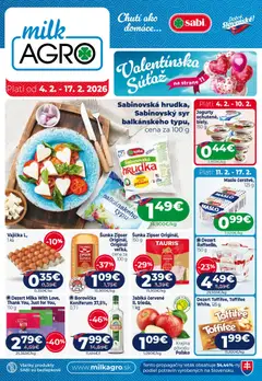 Milk Agro leták platný od 04.02.2026