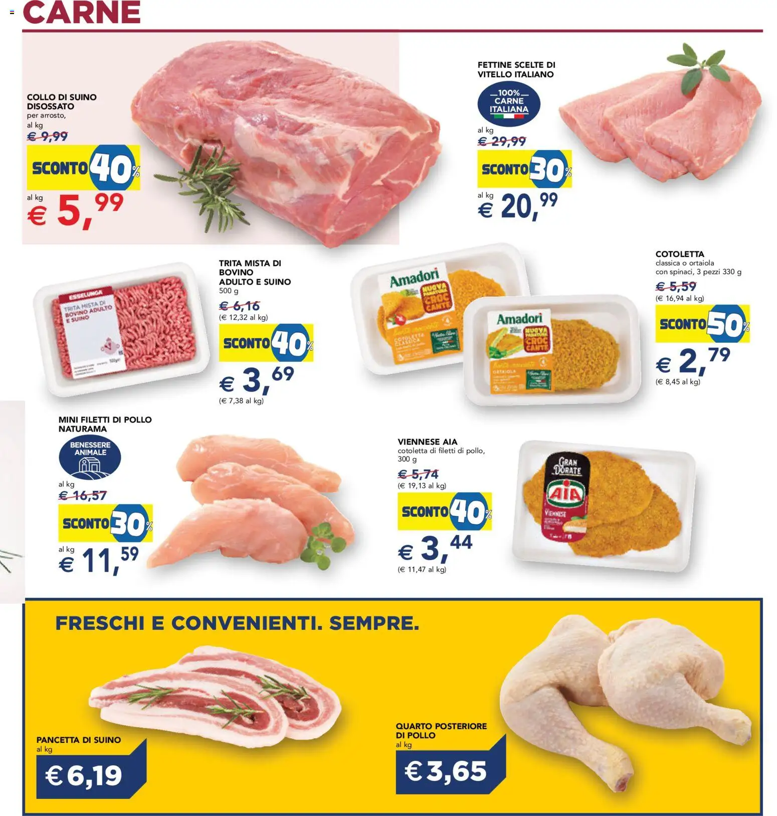 Volantino Esselunga S del 12.02.2026 | Pagina: 15 | Prodotti: Bovino, Pollo, Pancetta, Suino