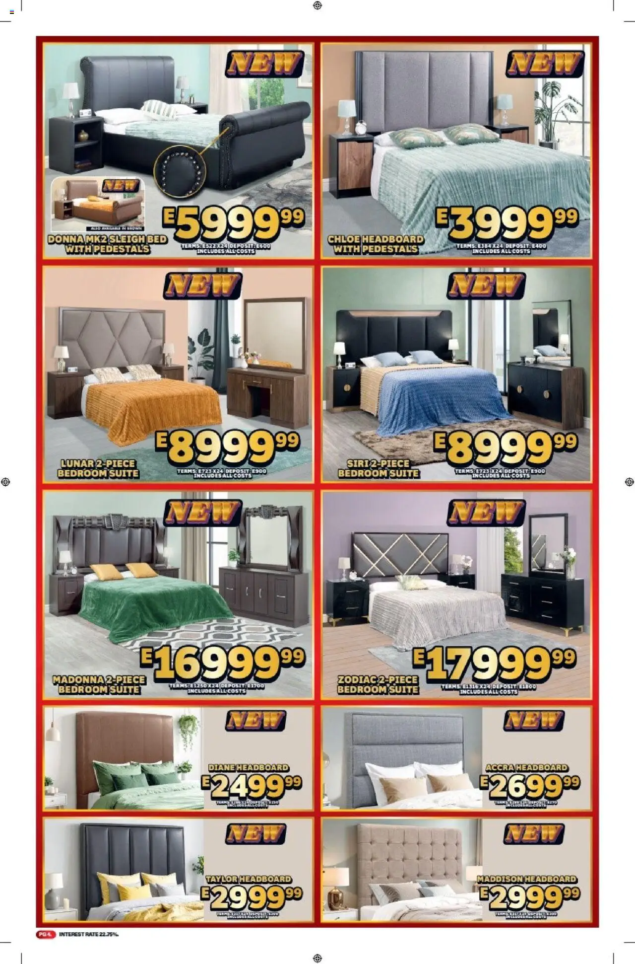 Lewis Stores - Eswatini Brochure │ valid from 11.08.2025 | Page: 4 | Products: Headboard, Bed