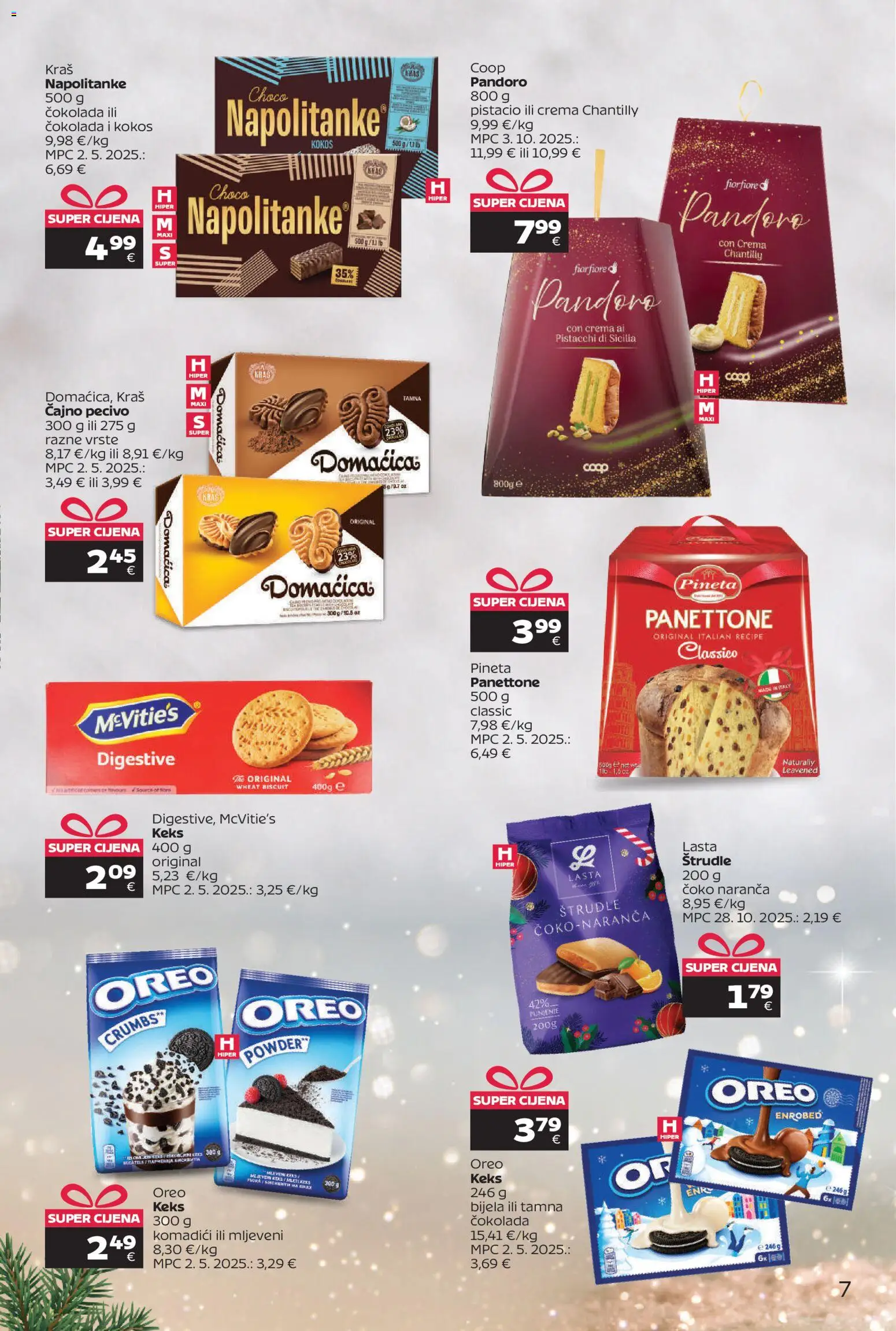 Tommy katalog | vrijedi od 15.12.2025 | Stranica: 7 | Proizvodi: Čokolada, Keks, Napolitanke, Štrudle