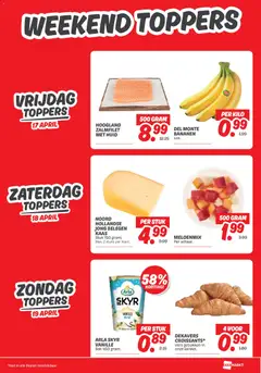 Dekamarkt folder - Voorbeeld van een folder van Dekamarkt, geldig van 14.04.2026 | Pagina: 27 | Producten: Kaas, Yoghurt, Bananen, Pavilon