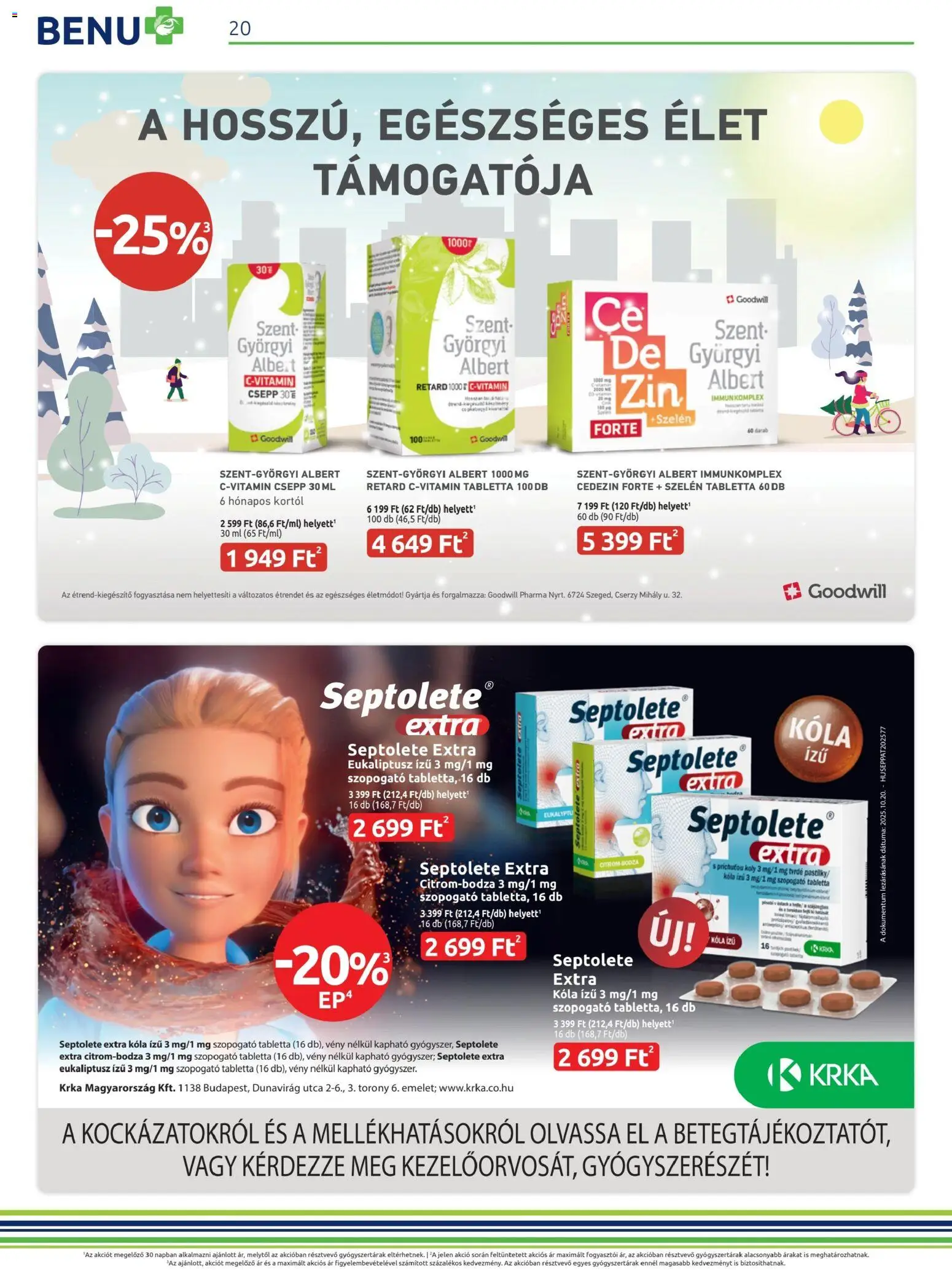 BENU Gyógyszertárak akciós ujság - amely érvényes a következő dátumtól: 01.02.2026 | Oldal: 20 | Termékek: Só