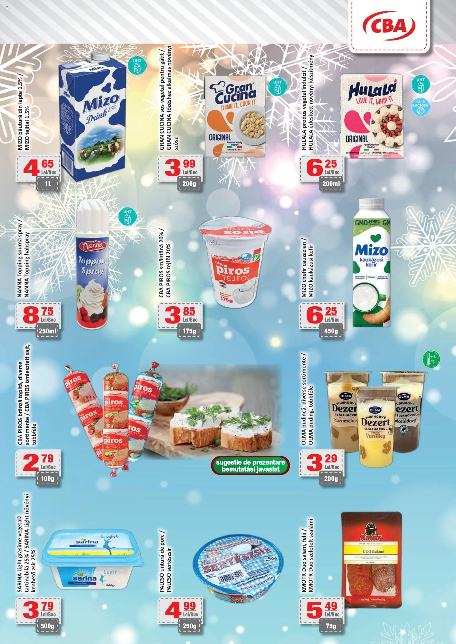 Noul catalog CBA – valabil de la 09.01.2026 | Pagină: 2 | Produse: Brânză, Kefir, Médailles, Sos