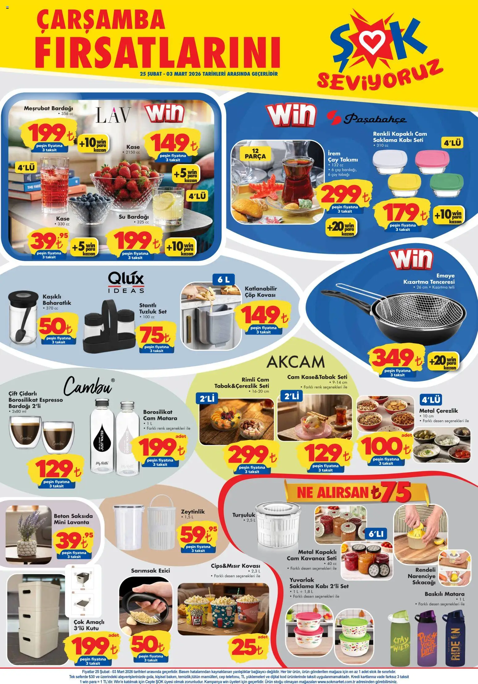 Şok Market Katalog - 25.02.2026 tarihinden itibaren geçerlidir | Sayfa: 4 | Ürünler: Kaşe, Baharatlık, Su, Bağlayıcı