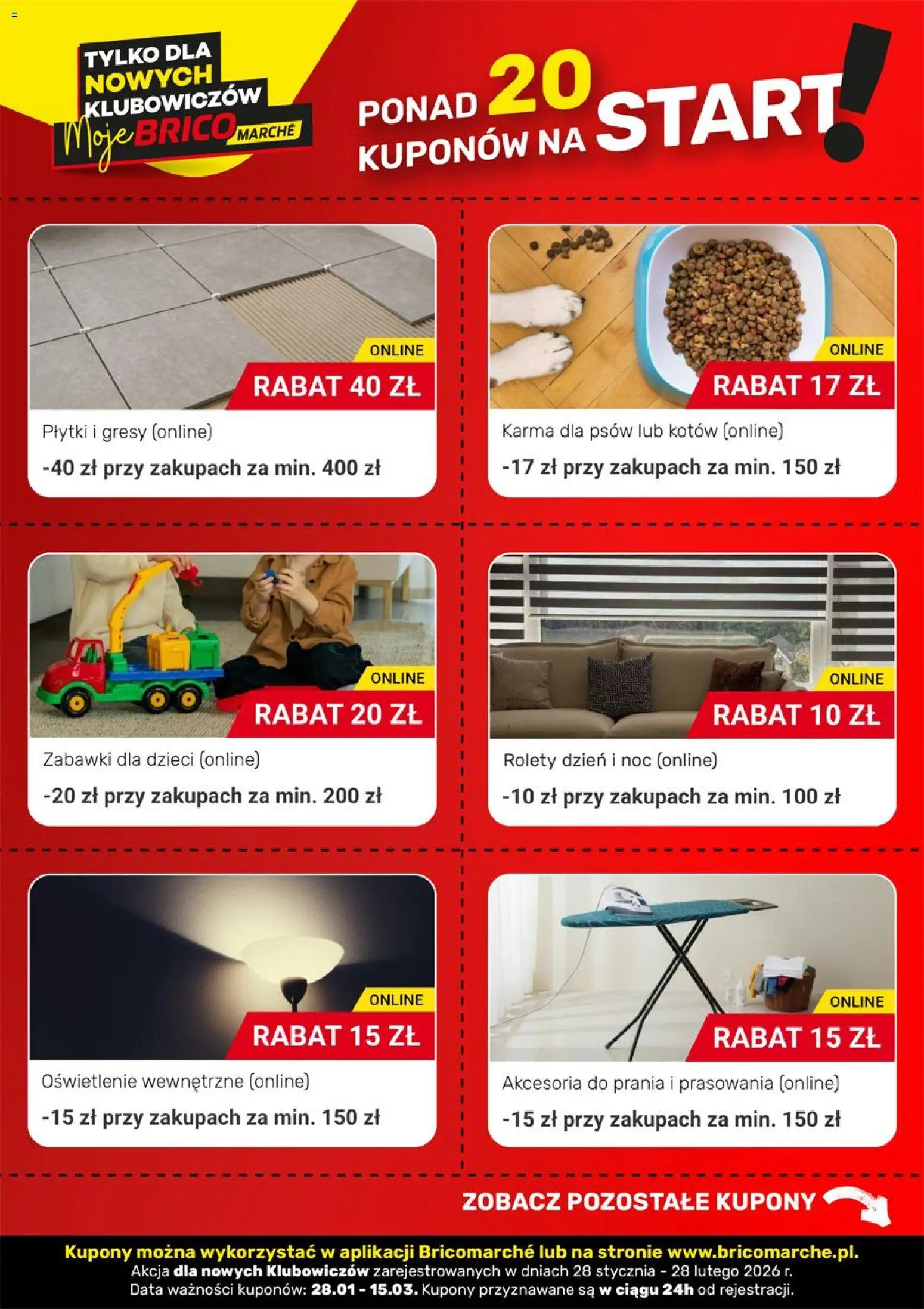 Brico Marché Gazetka - Kupony online od 28.01.2026 | Strona: 3 | Produkty: Zabawki dla dzieci, Rolety, Karma dla psów