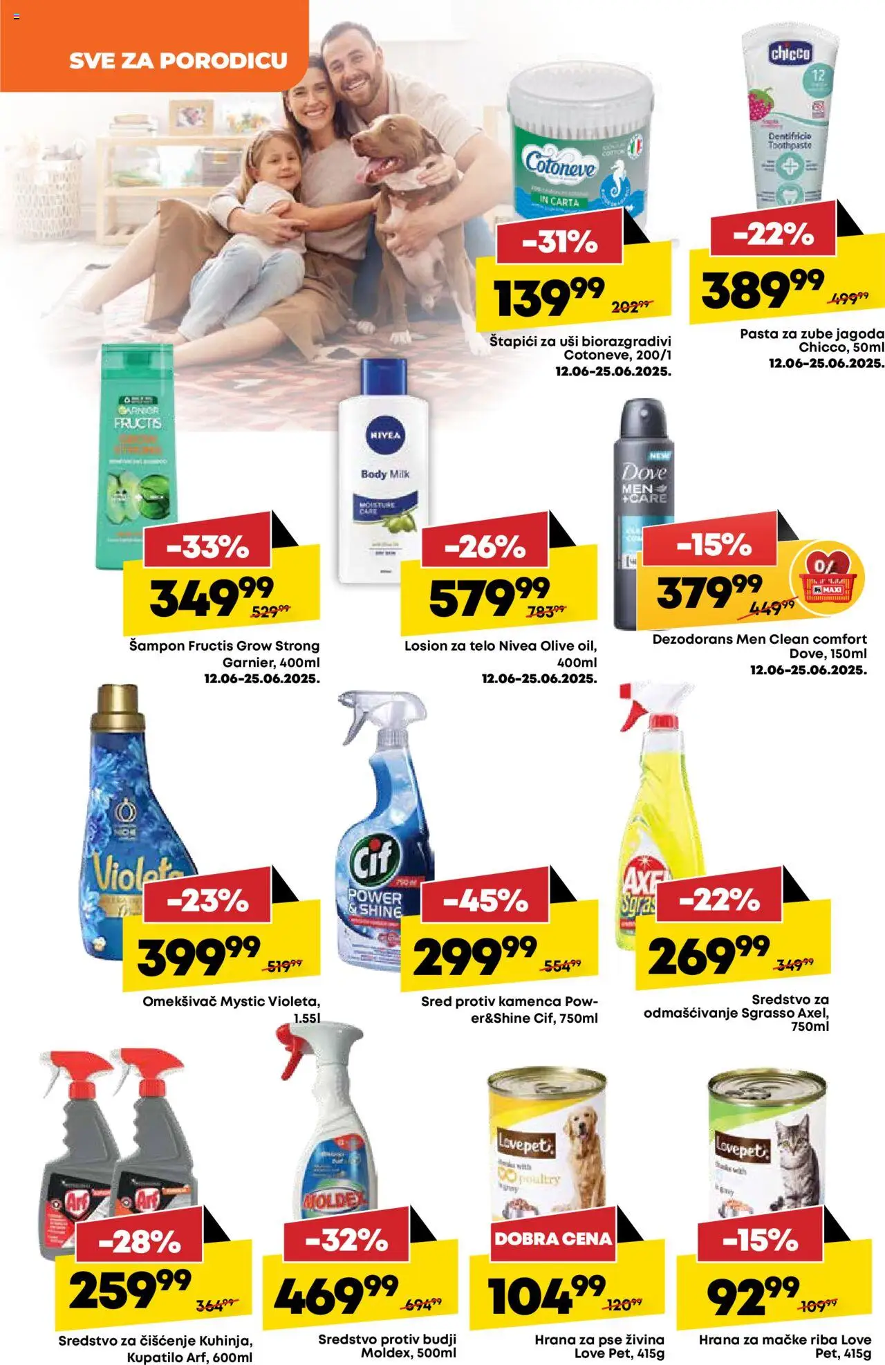 Mega Maxi katalog - važi od 12.06.2025 | Strana: 31 | Proizvode: Hrana za pse, Hrana za mačke, Dove, Pasta za zube
