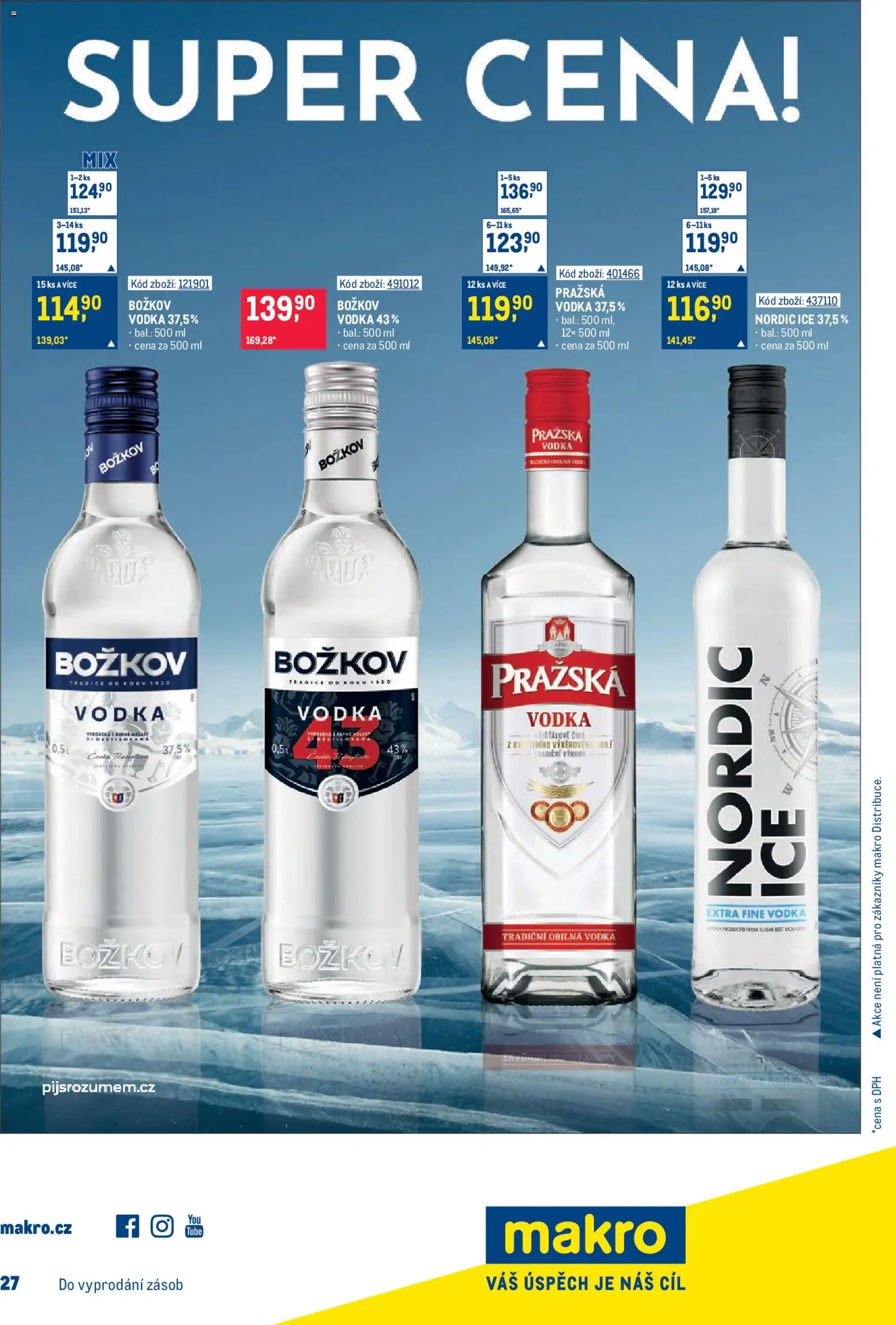 Makro leták - Maloobchod od 17.12.2025 | Strana: 19 | Produkty: Vodka Božkov, Vodka, Božkov, Pražská vodka