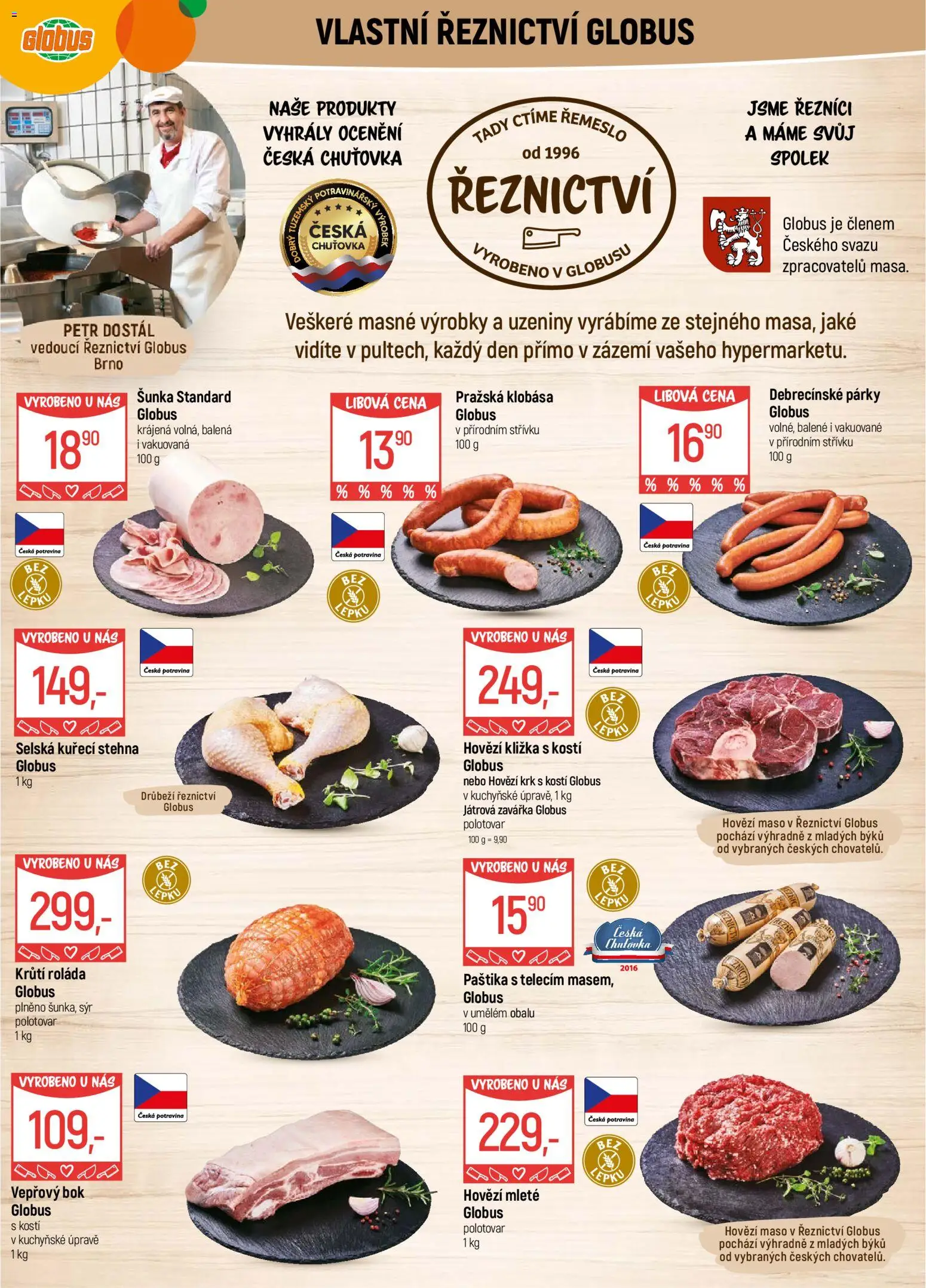 Globus leták - Brno od 04.03.2026 | Strana: 5 | Produkty: Hovězí, Vepřový bok, Hovězí kližka, Paštika