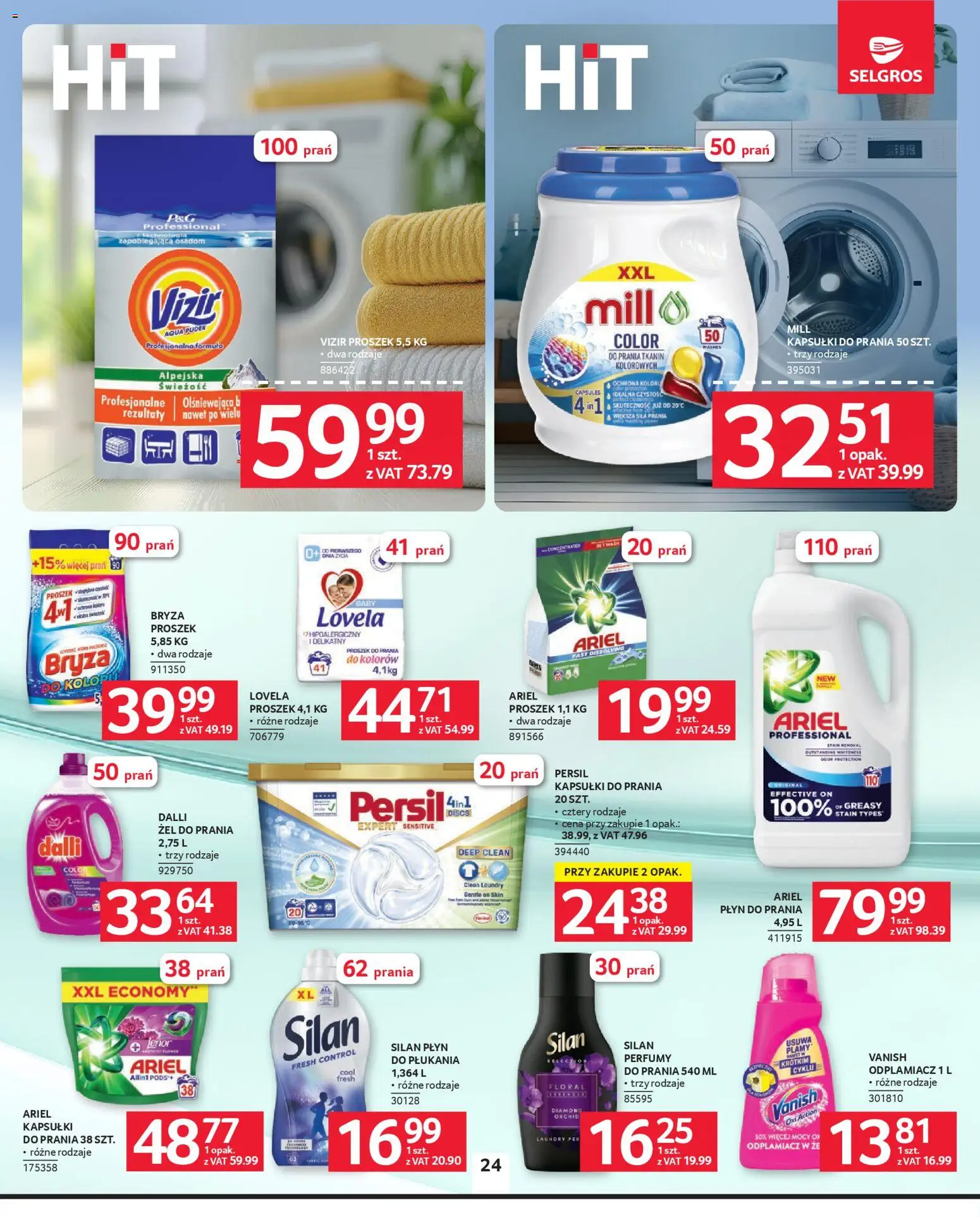 Selgros cash&carry Gazetka od 08.01.2026 | Strona: 23 | Produkty: Vanish, Persil, Proszek do prania, Lovela