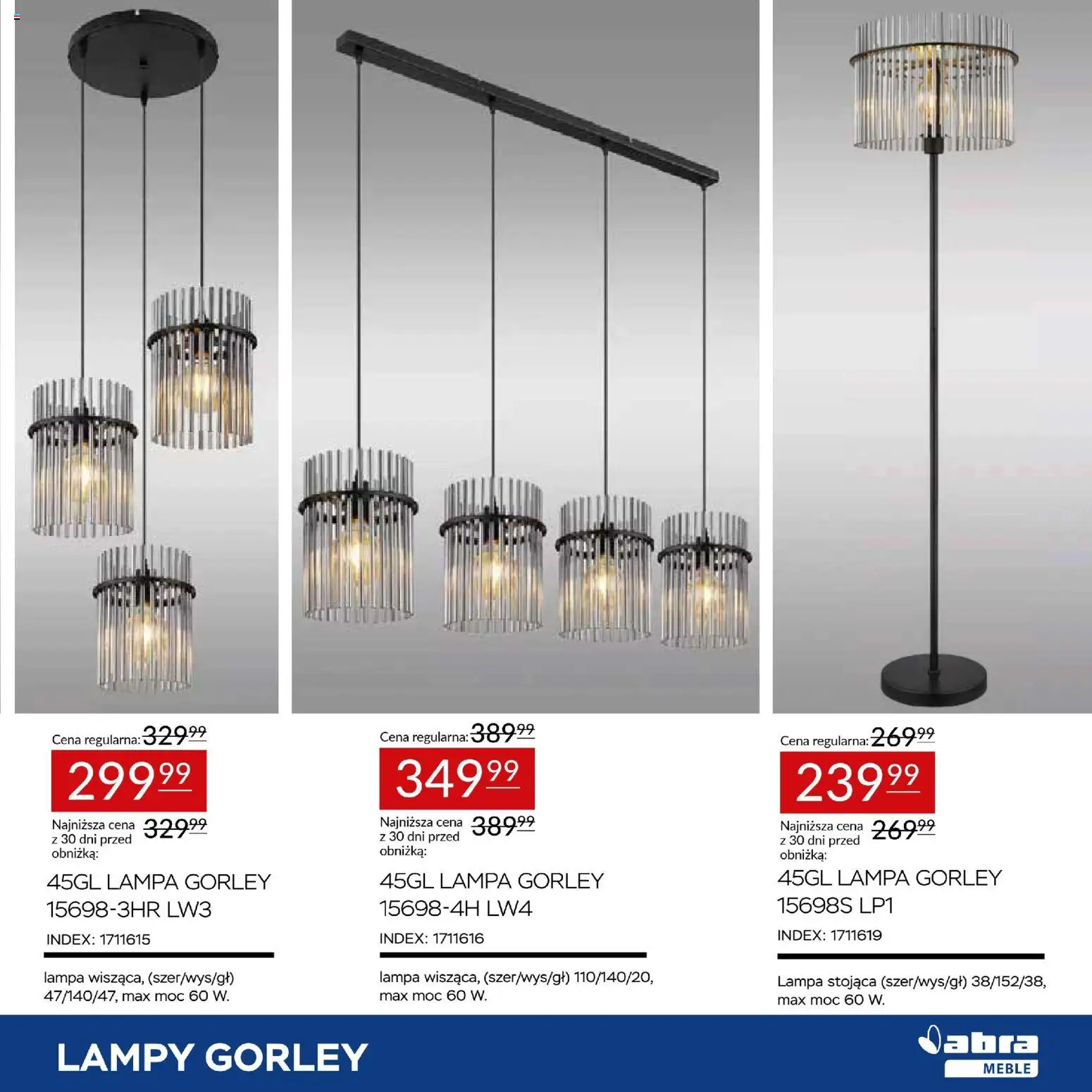 Abra meble Gazetka od 20.02.2026 | Strona: 3 | Produkty: Lampa