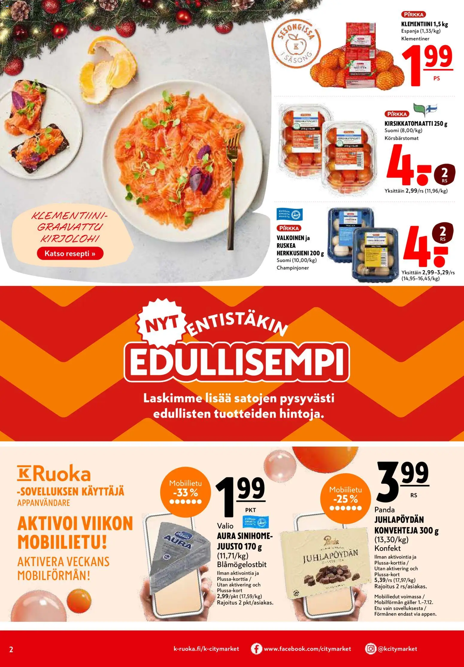 K-Citymarket tarjoukset – voimassa 04.12.2025 alkaen | Sivu: 2