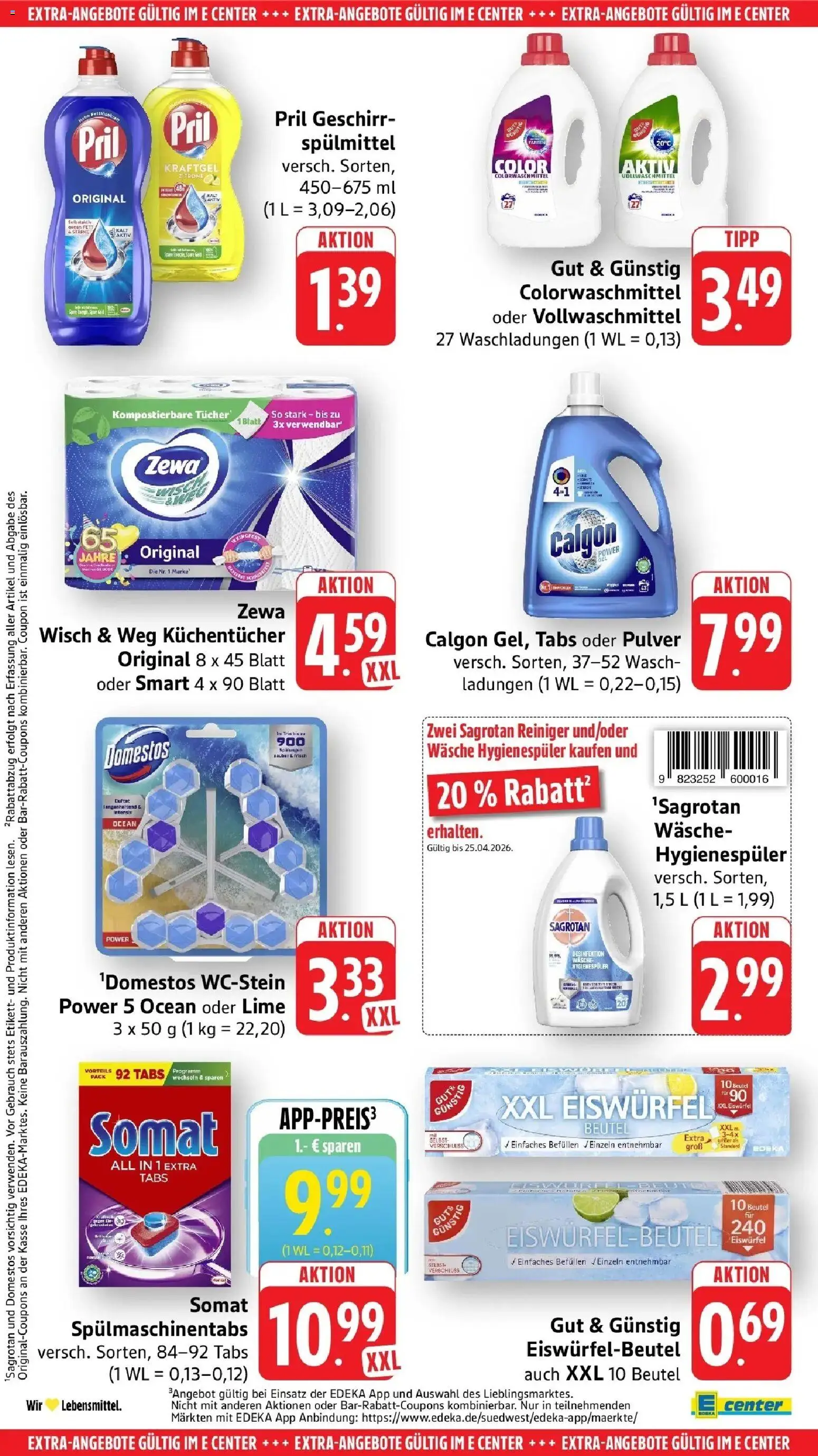 Edeka prospekt Mengen	 – gültig ab 19.04.2026 | Seite: 56 | Produkte: Zewa, Spülmaschinentabs, Zitrone, Pril