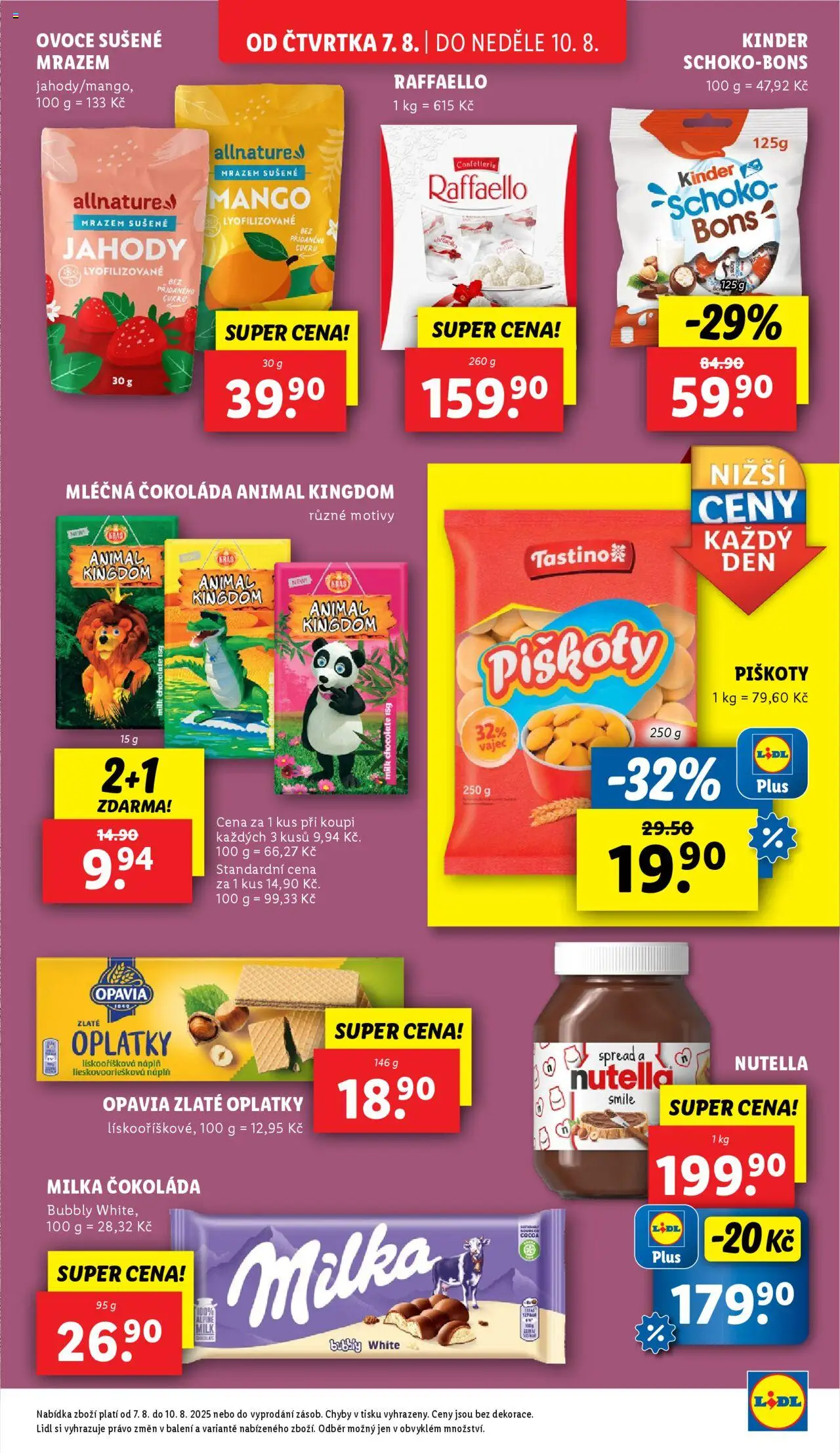 Lidl leták od 07.08.2025 | Strana: 23 | Produkty: Mango, Milka, Oplatky, Milk chocolate